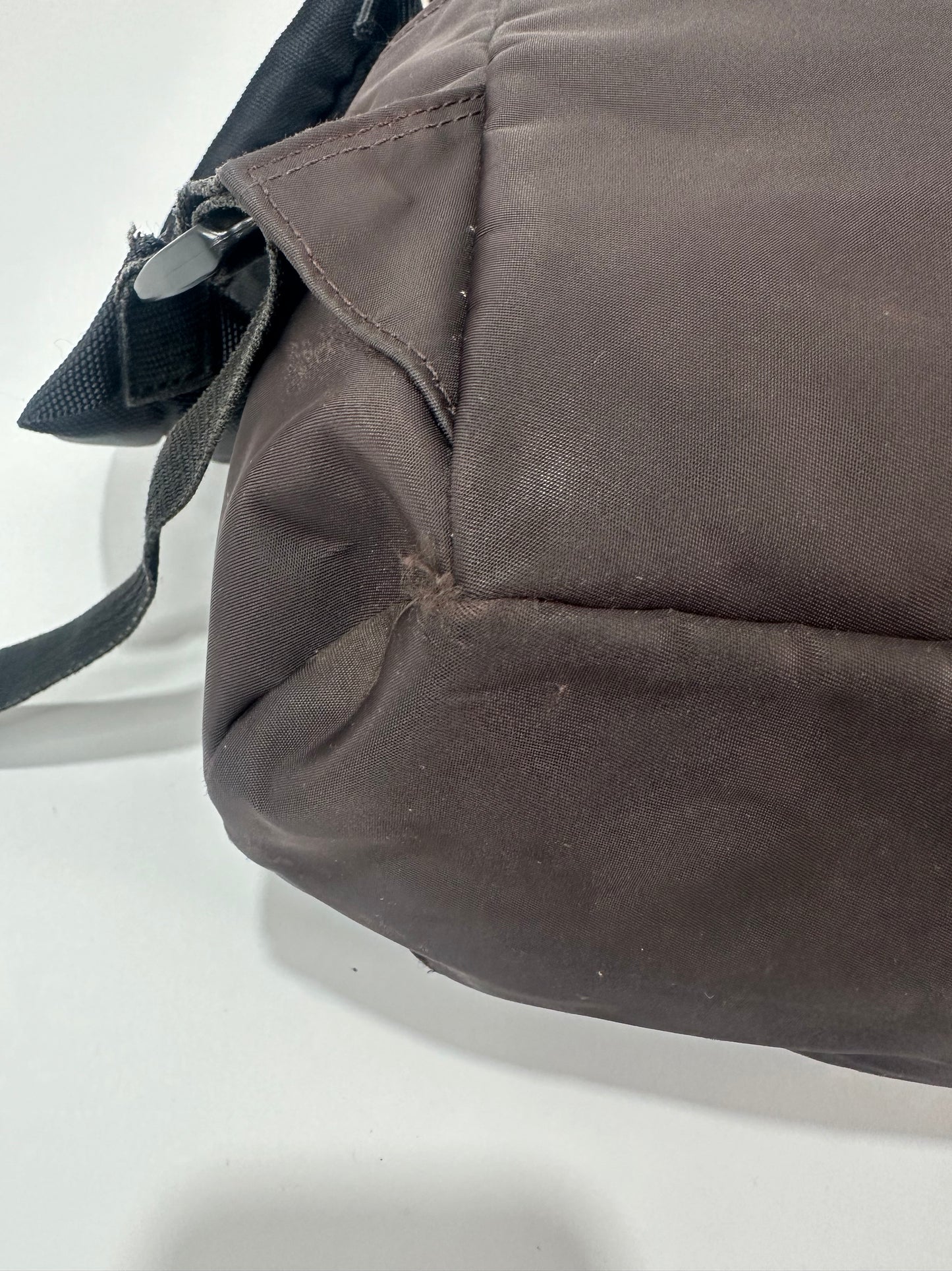 BURBERRY Nova check black label rucksack backpack beige nylon men
