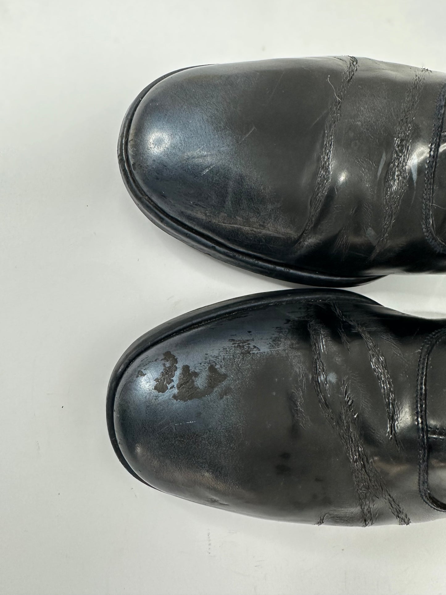 MAISON MARTIN MARGEILA Patent Leather Ankle Chelsea Boots Size 43 IT
