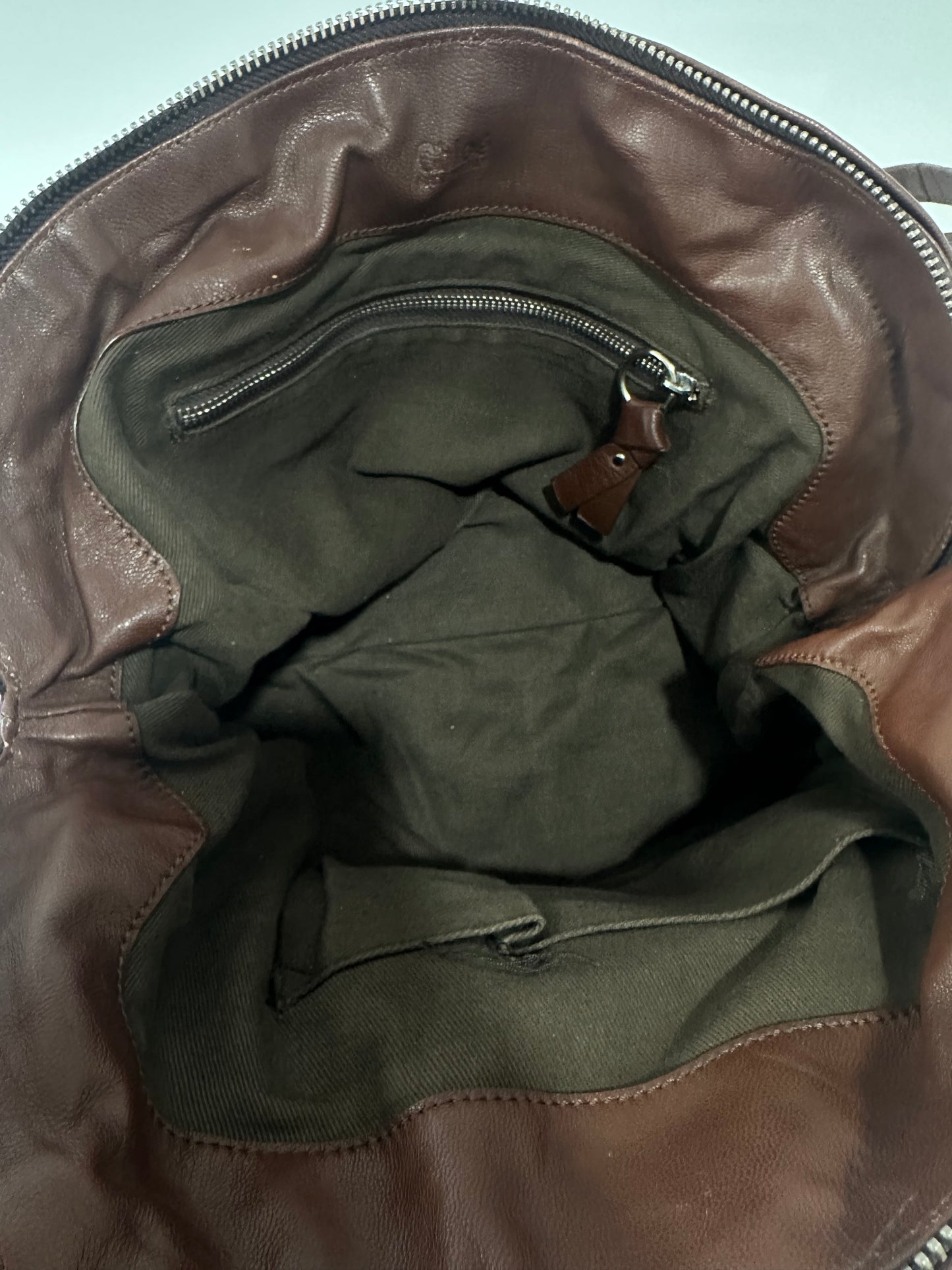 CHLOE
Brown Leather Saskia Square Tote Bag