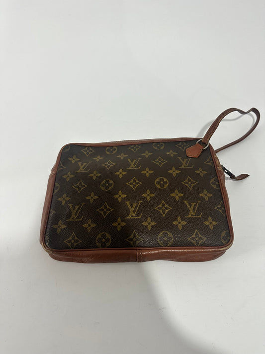 LOUIS VUITTON Monogram Pochette Sports Clutch Bag Vintage