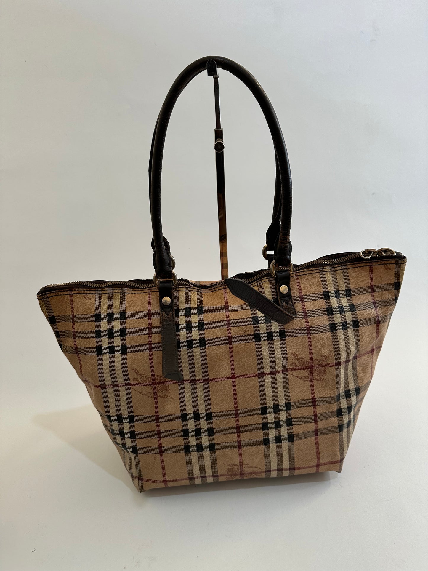 BURBERRY Haymarket Check Salisbury Tote Bag