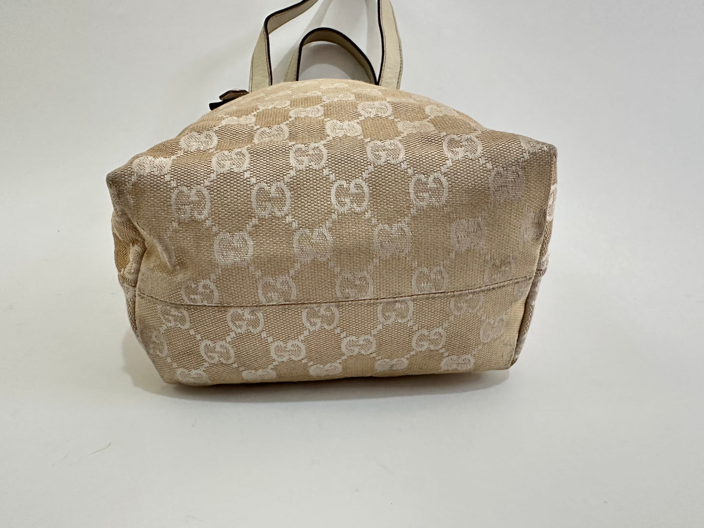 GUCCI White GG Canvas Mushrooms Tote Bag