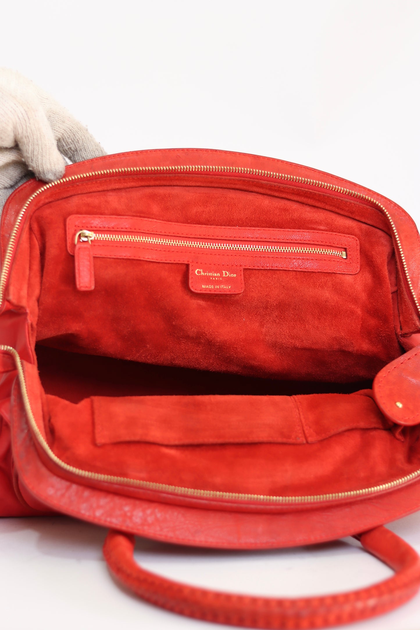 Dior Red Leather My Dior Everyday Bag