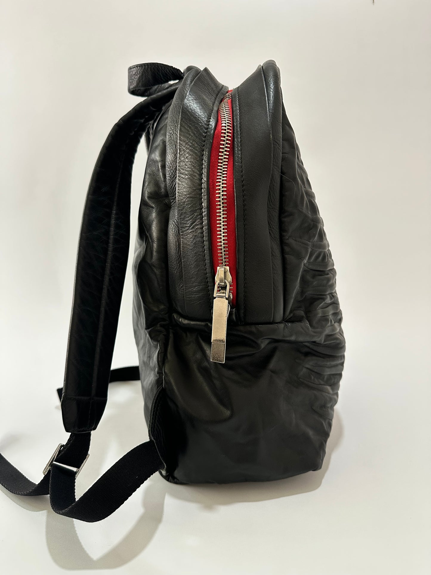 ALEXANDER MCQUEEN RIB CAGE LEATHER BACKPACK