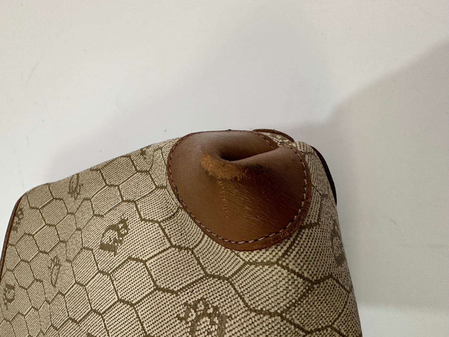 CHRISTIAN DIOR Honeycomb Pattern Clutch Bag Second Pouch