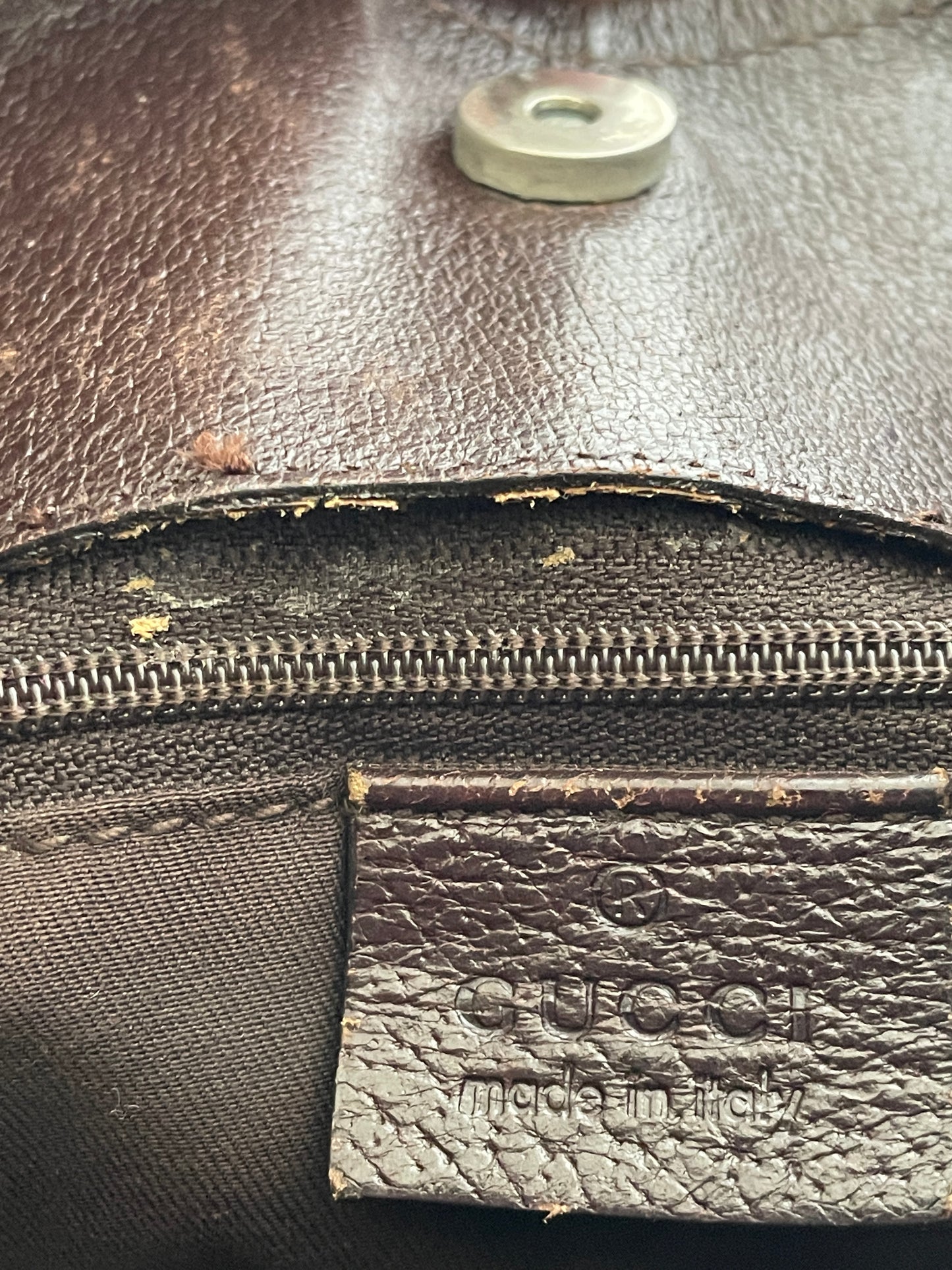 GUCCI
Monogram Eclipse Messenger Bag Brown
