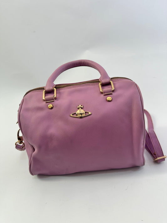Vivienne Westwood Pink Leather Crossbody Bag