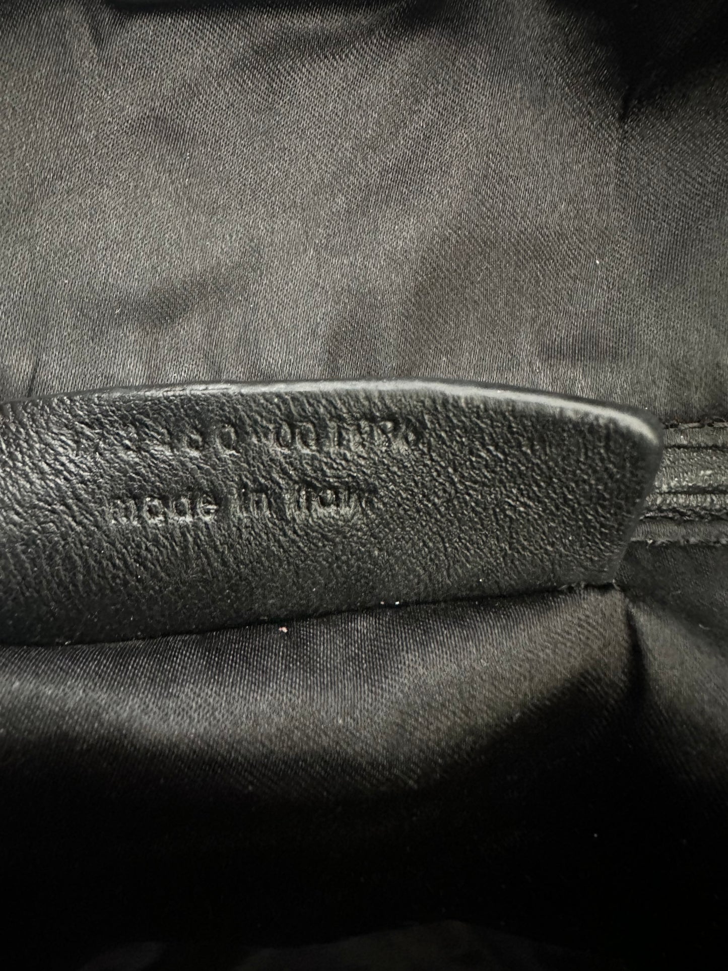 Yves Saint Laurent Black Croc-Embossed Raspail Tote