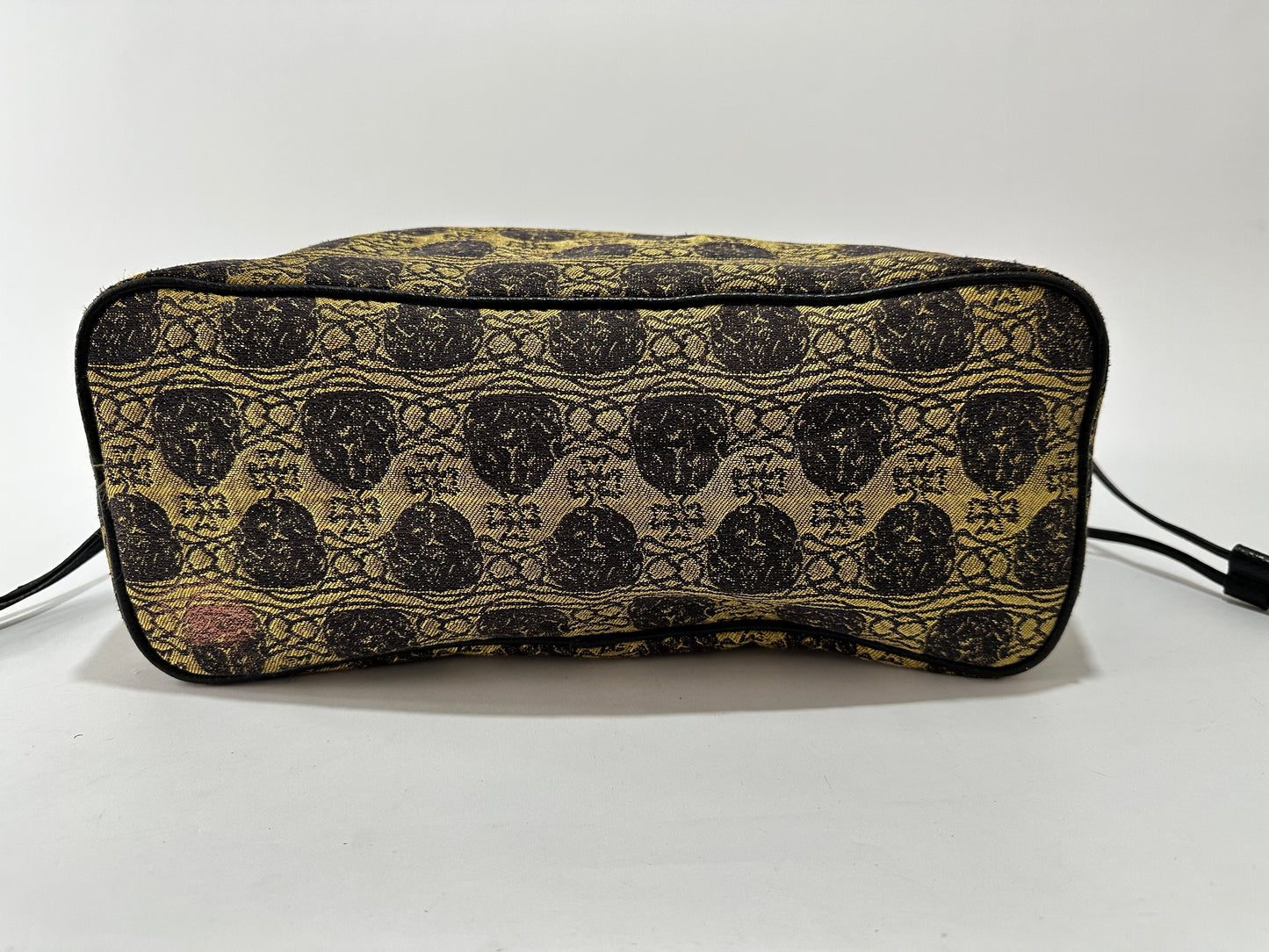 VIVIENNE WESTWOOD Black Gold canvas and Leather Tote