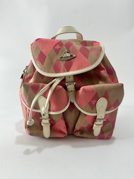 VIVIENNE WESTWOOD DERBY CHECKED BACKPACK