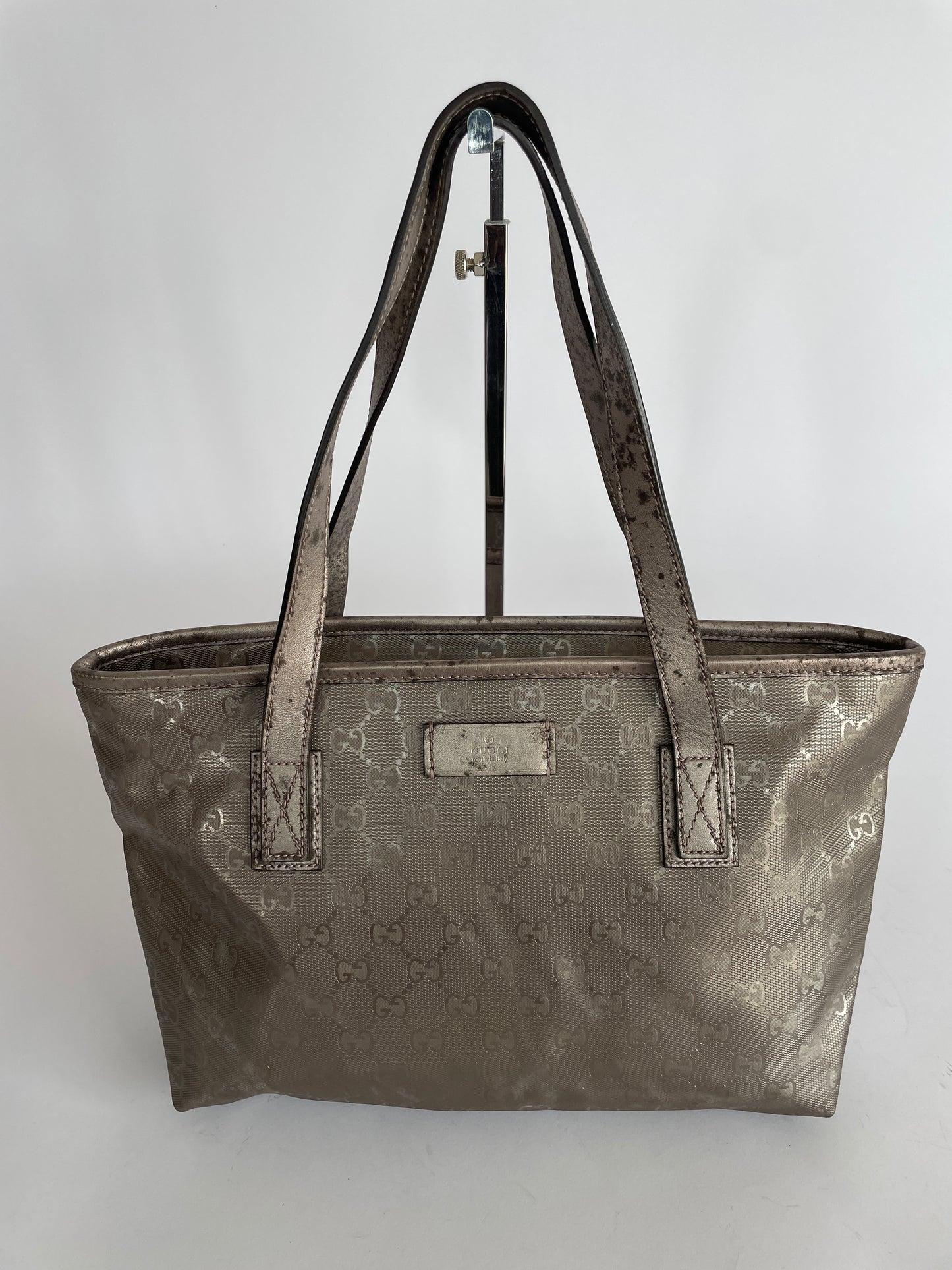 Gucci Metallic Imprime GG Tote Mini
