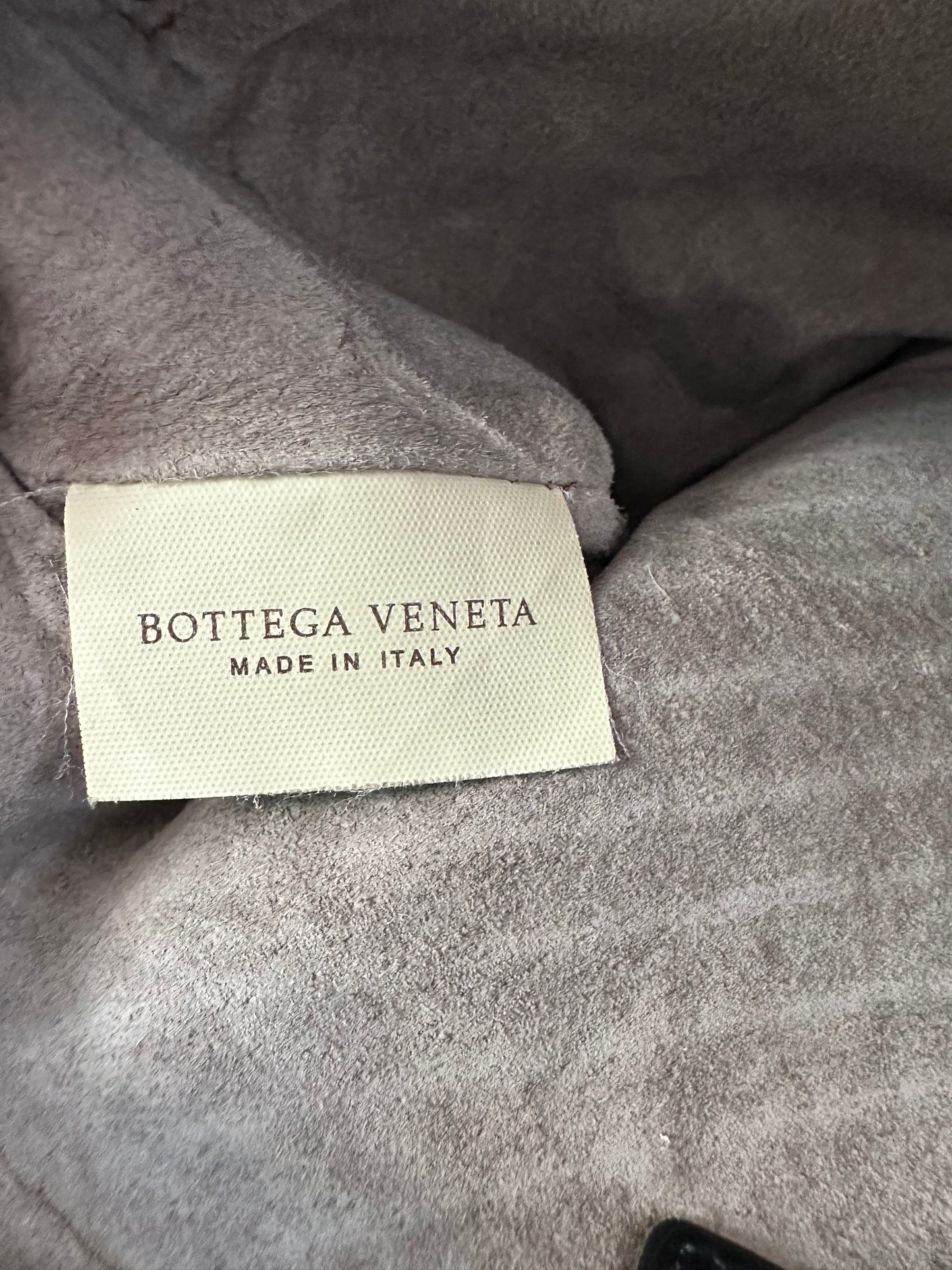 Bottega Veneta Black Intrecciato Leather Top Zip Pouch
