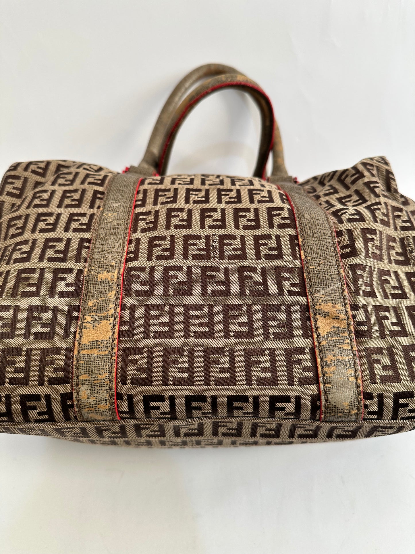 Fendi
Zucchino Handle Boston Bag