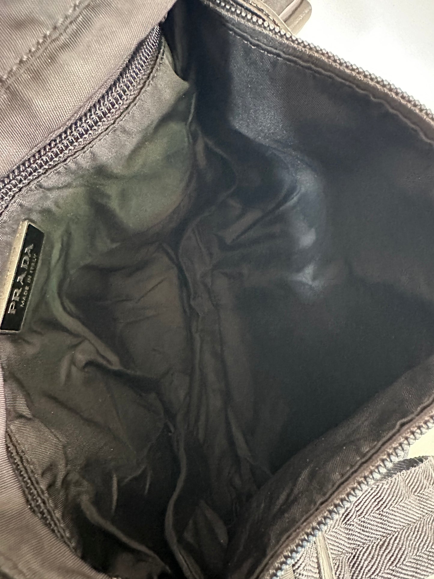 PRADA Tessuto Nylon Crossbody Bag Black