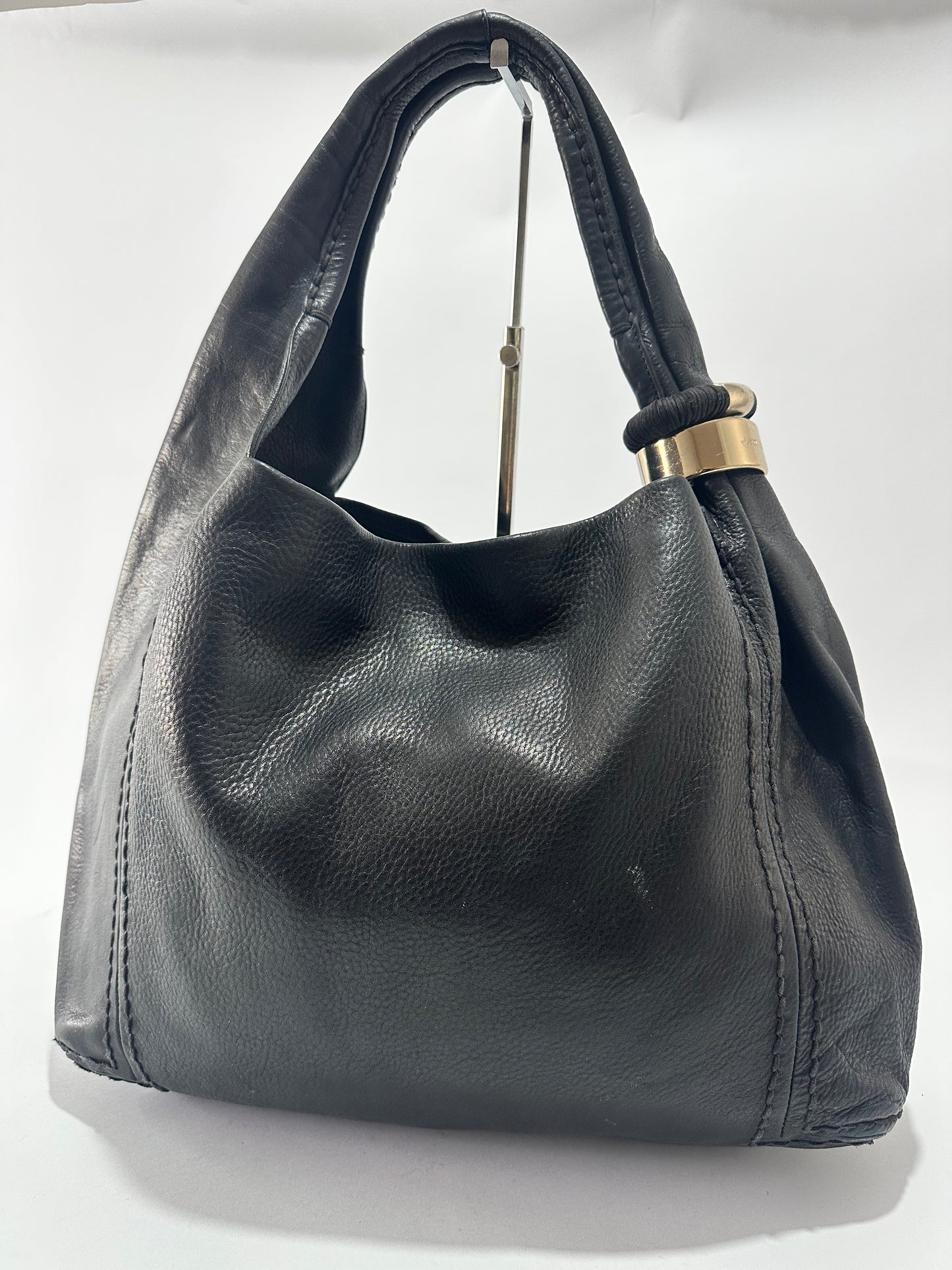 Jimmy Choo
Jimmy Choo Black Leather Medium Saba Hobo