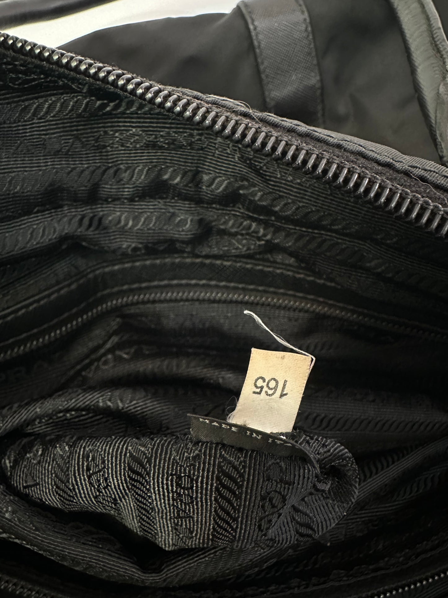 Prada Black Nylon and Saffiano Leather Briefcase