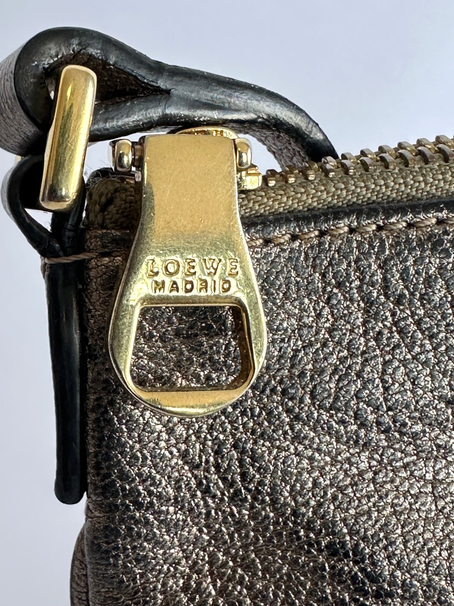 Loewe Brown Anagram Leather Crossbody Bag Bronze