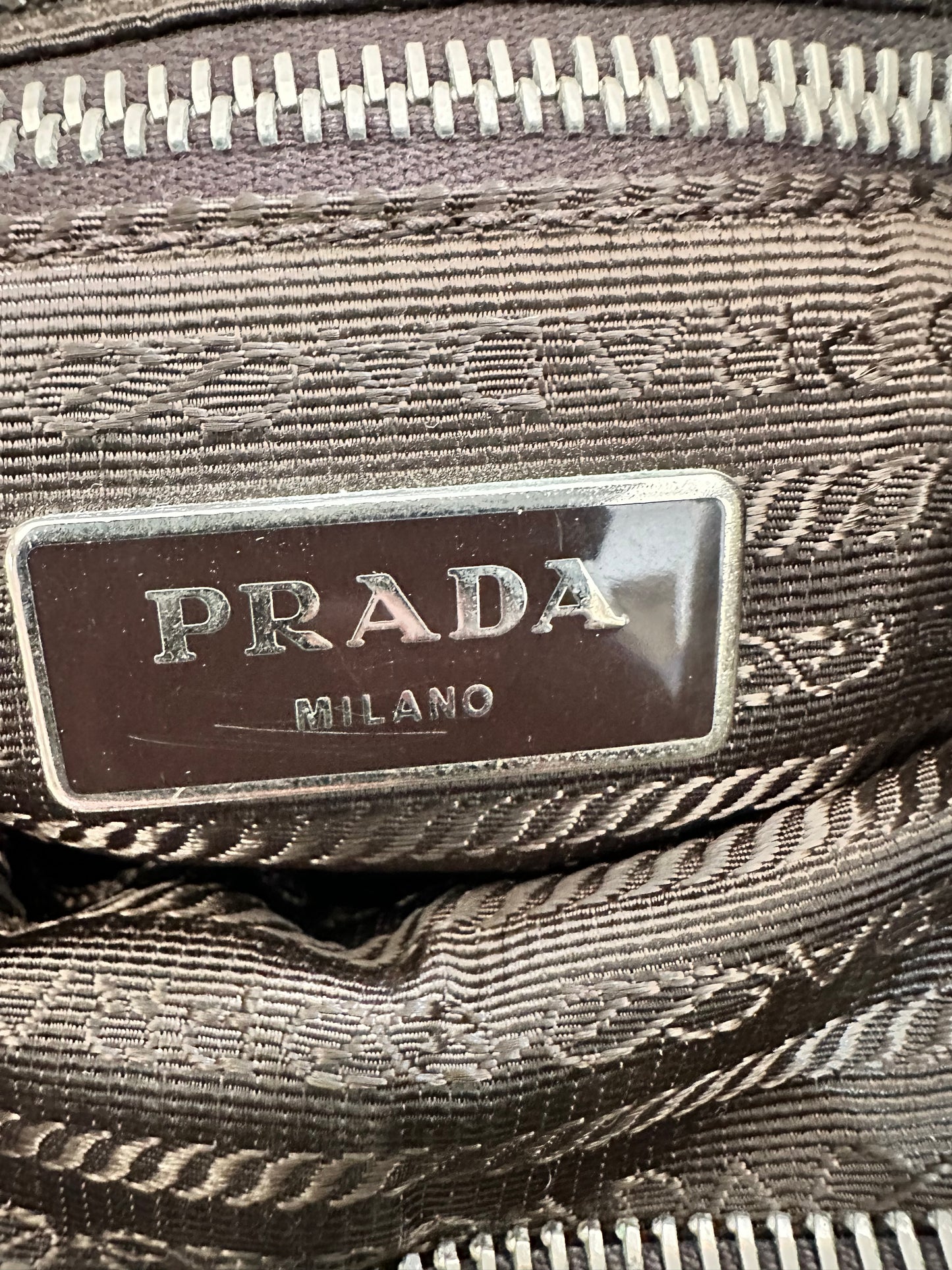 PRADA Tessuto Nylon Flat Messenger Bag Green