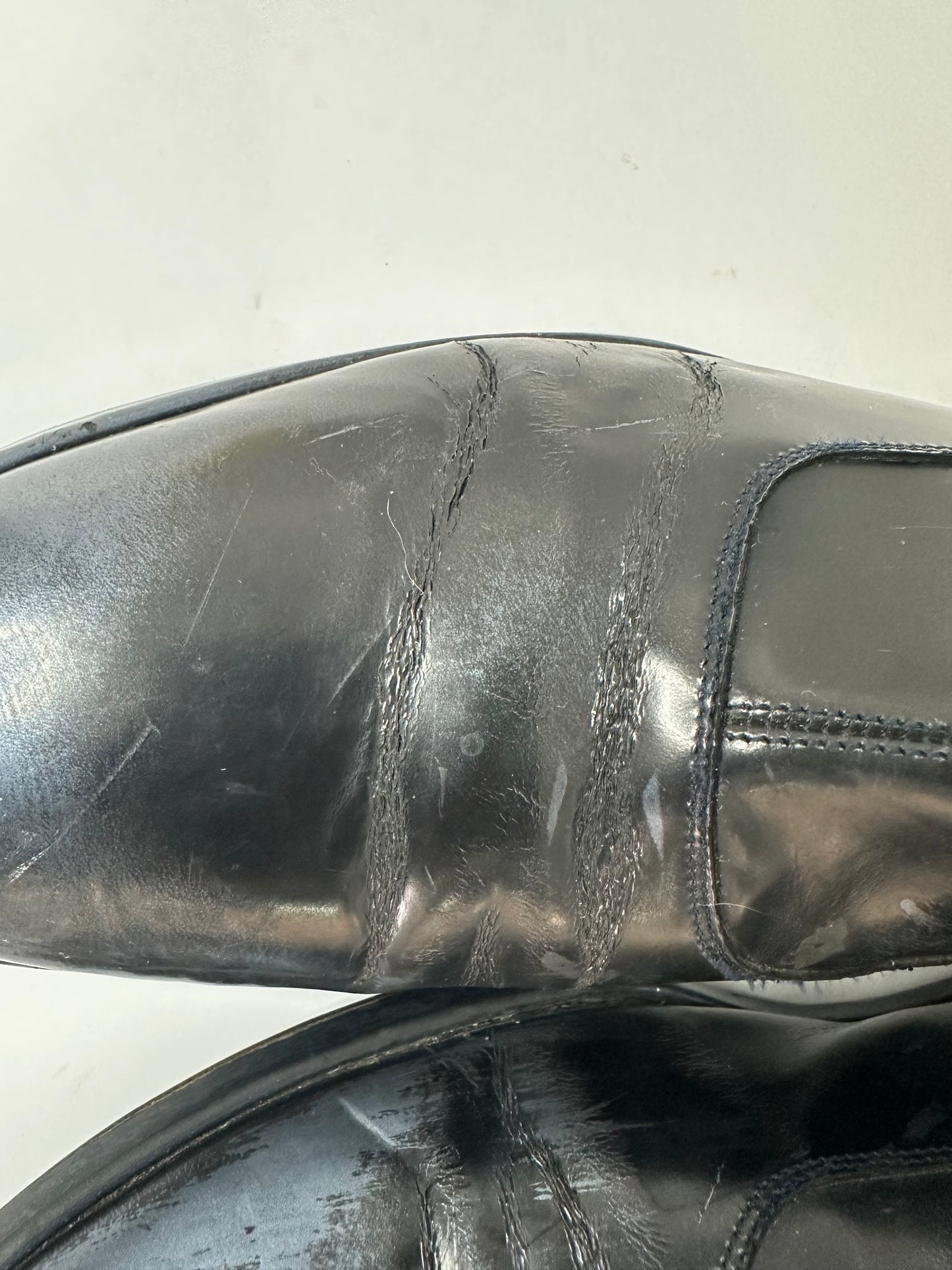 MAISON MARTIN MARGEILA Patent Leather Ankle Chelsea Boots Size 43 IT