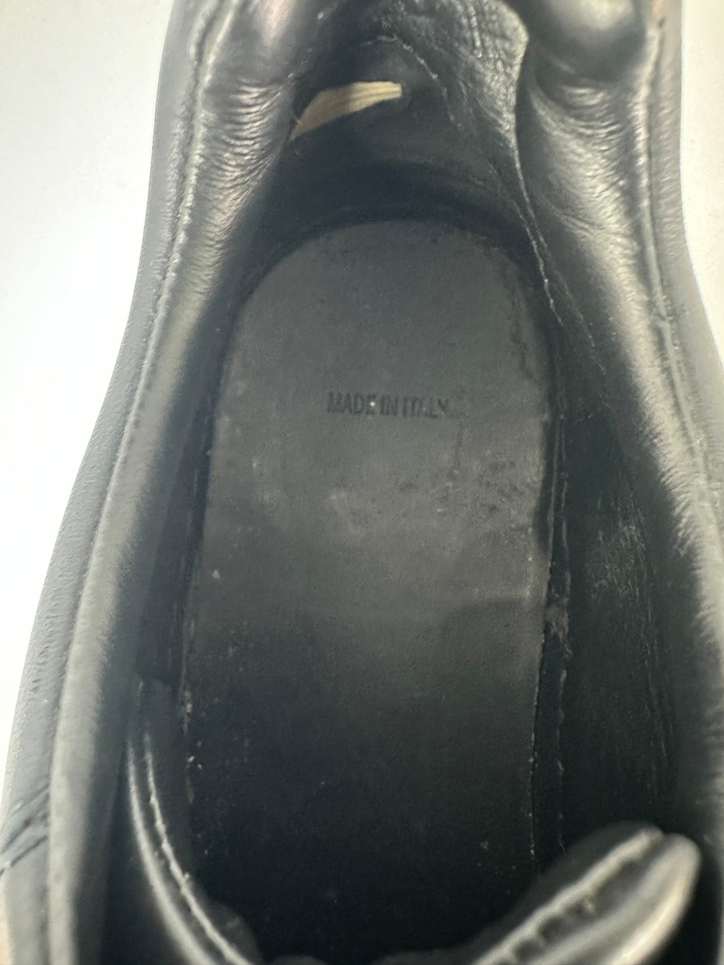 DIOR Black Leather and Suede Low Top Sneakers Size 36 EU