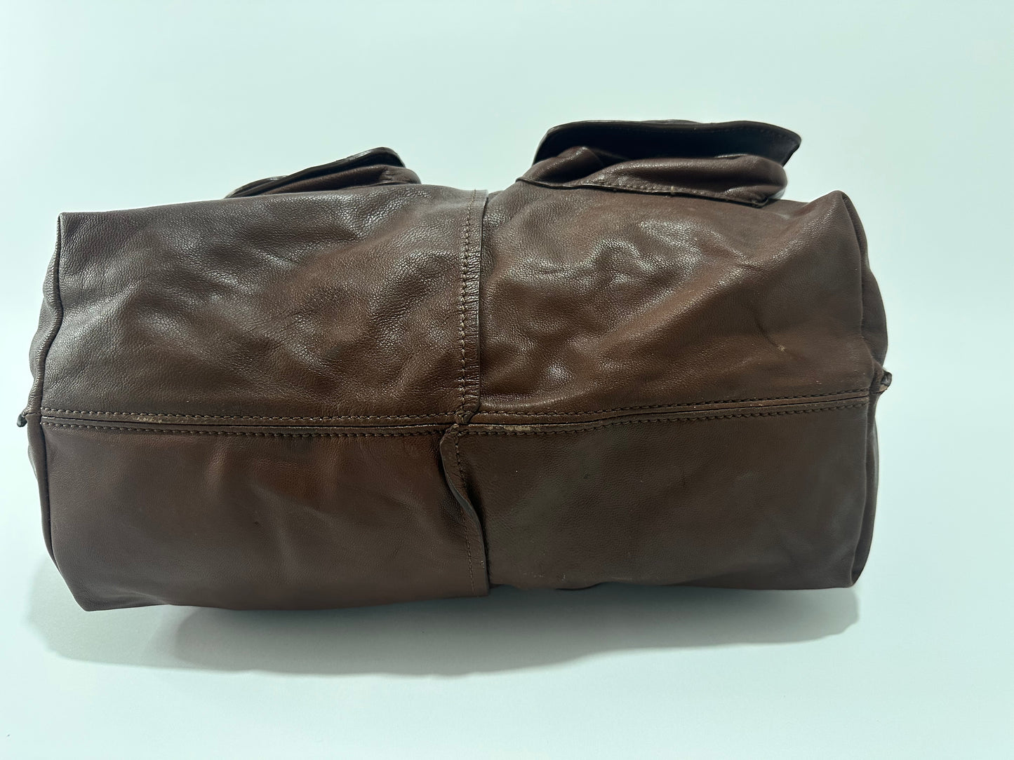 CHLOE
Brown Leather Saskia Square Tote Bag