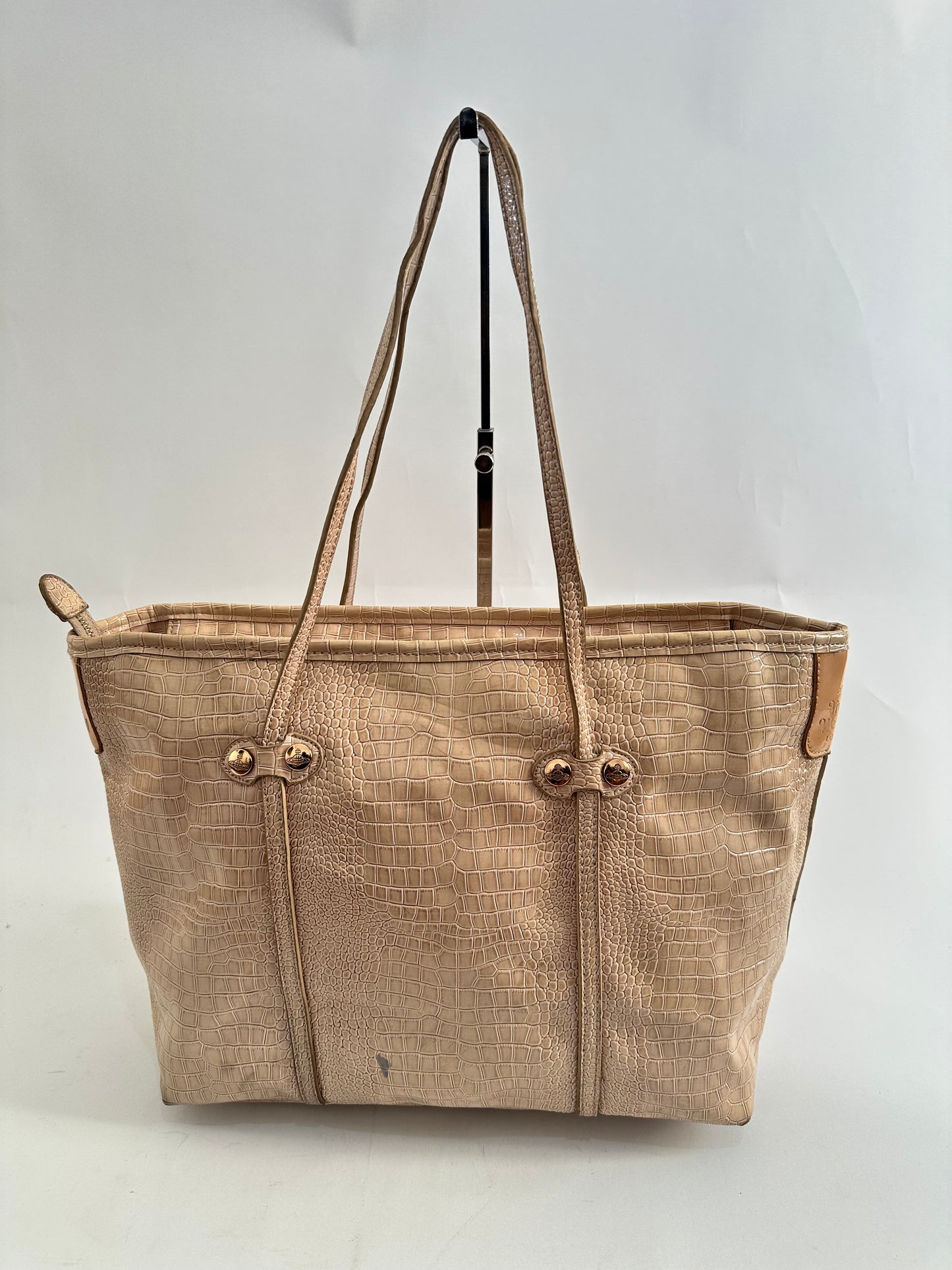 Vivienne Westwood Orb crocodile-embossed tote bag