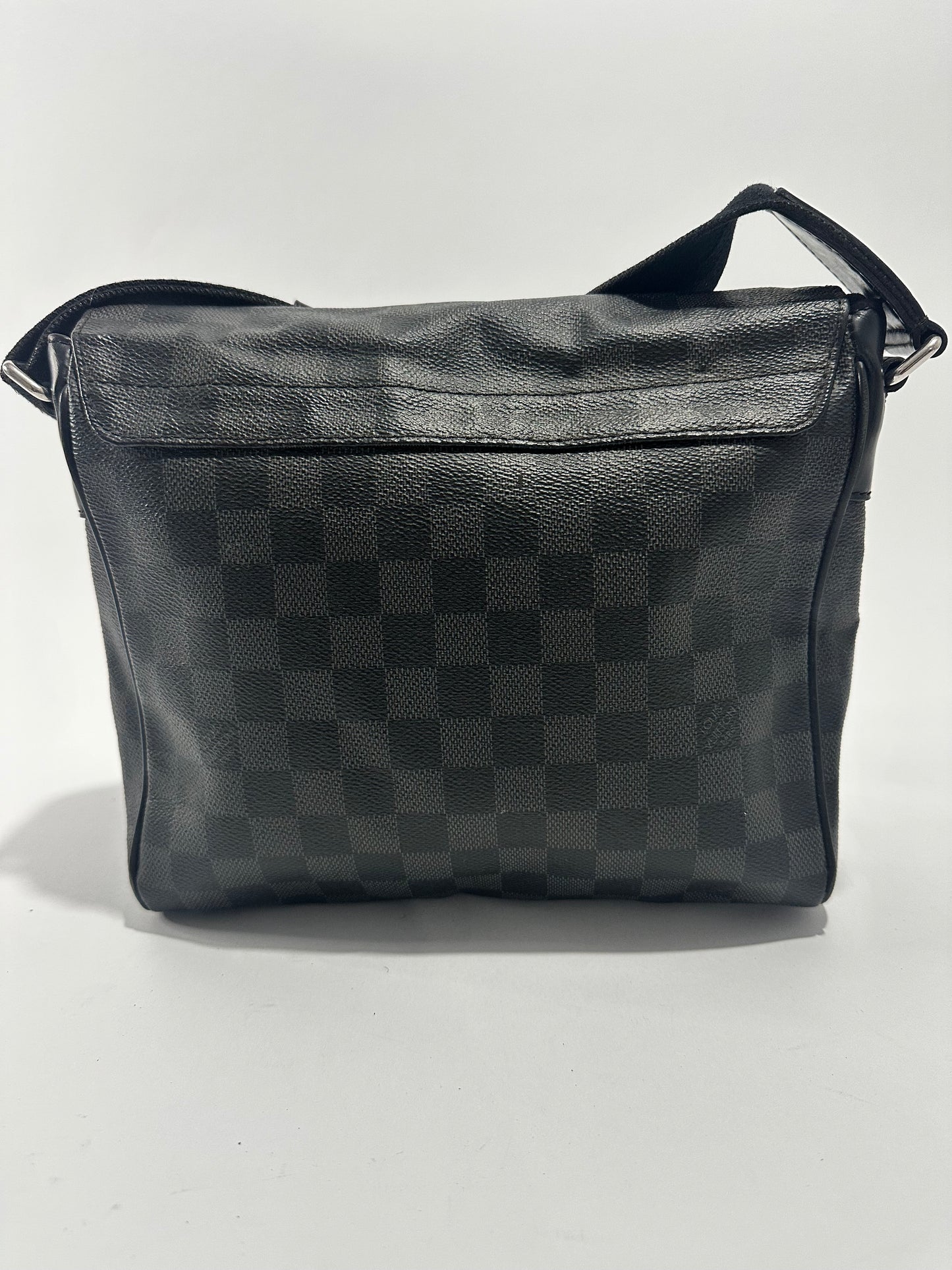 Louis Vuitton Damier Ebene Graphite Canvas District PM Bag