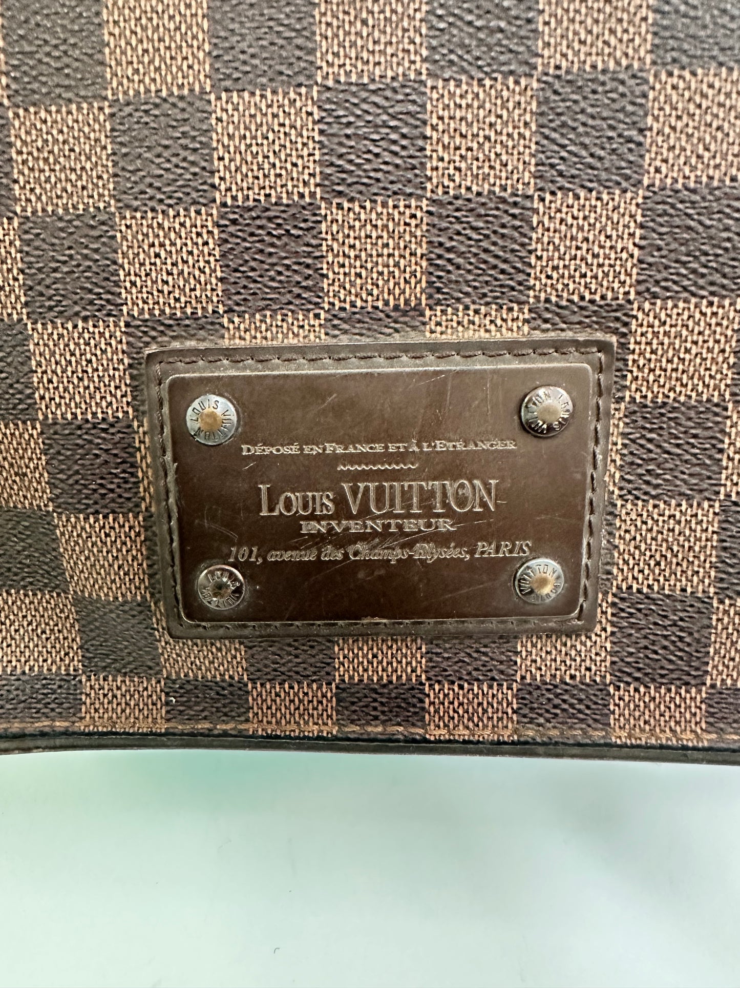 Louis Vuitton Damier Ebene Canvas Brooklyn GM Messenger Bag