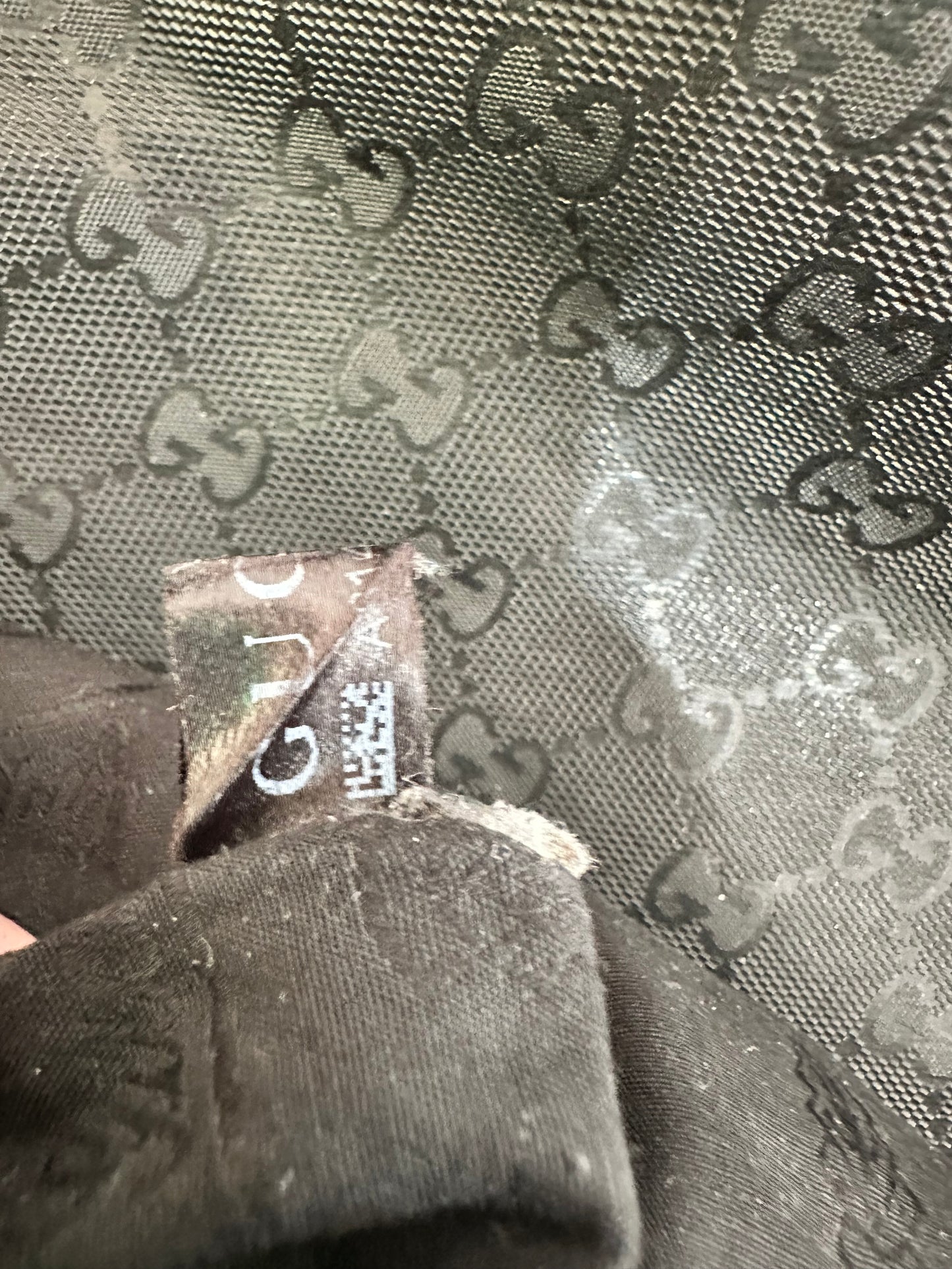 Gucci Double Buckle Messenger Bag GG Imprime Large