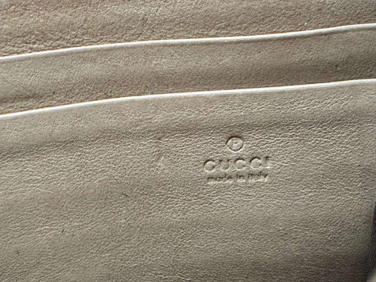 Gucci Beige GG Supreme Canvas and Leather Dionysus Wallet On