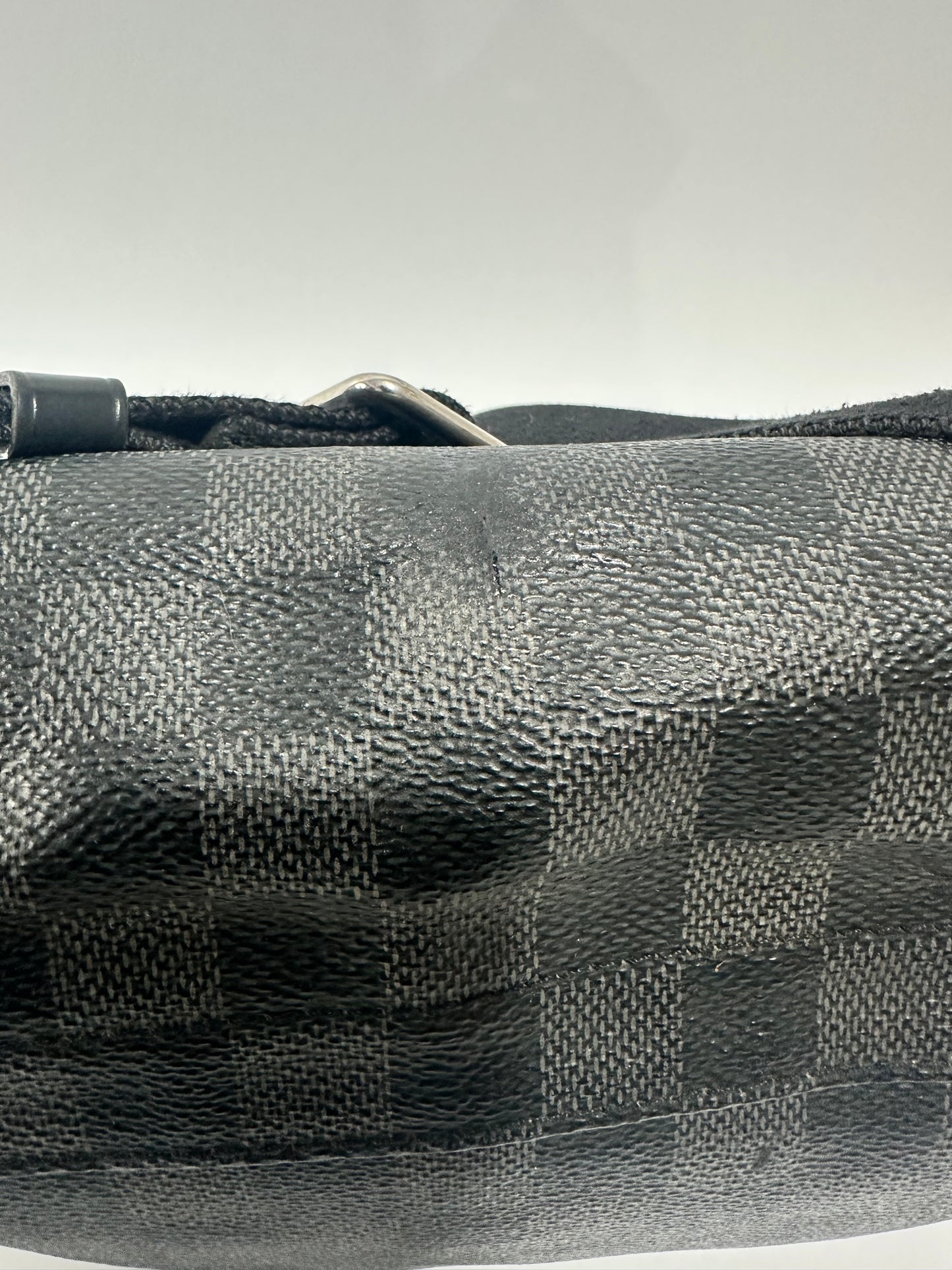 Louis Vuitton Damier Ebene Graphite Canvas District PM Bag
