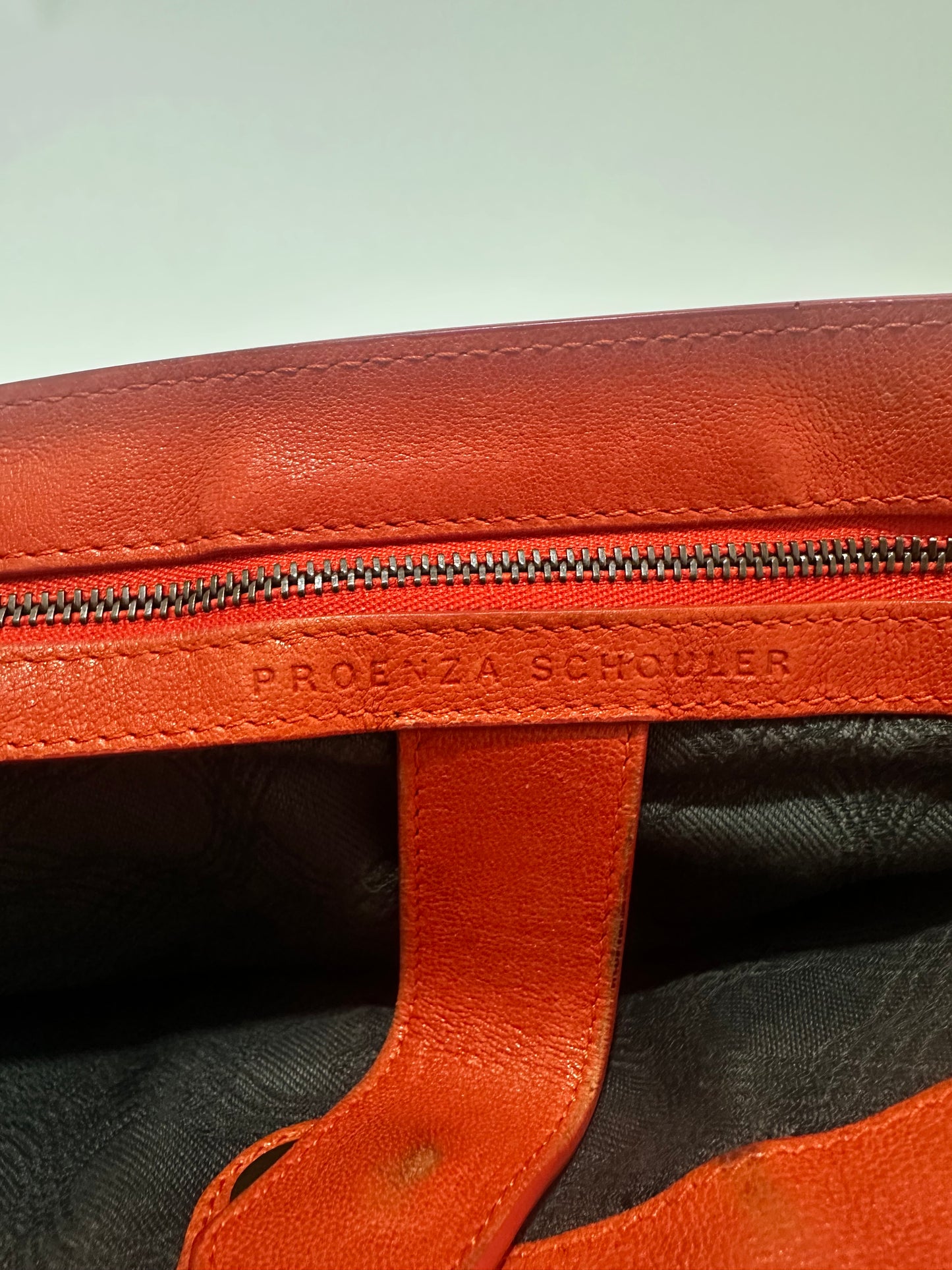 PROENZA SCHOULER Lambskin Medium PS1 Satchel Dove Red