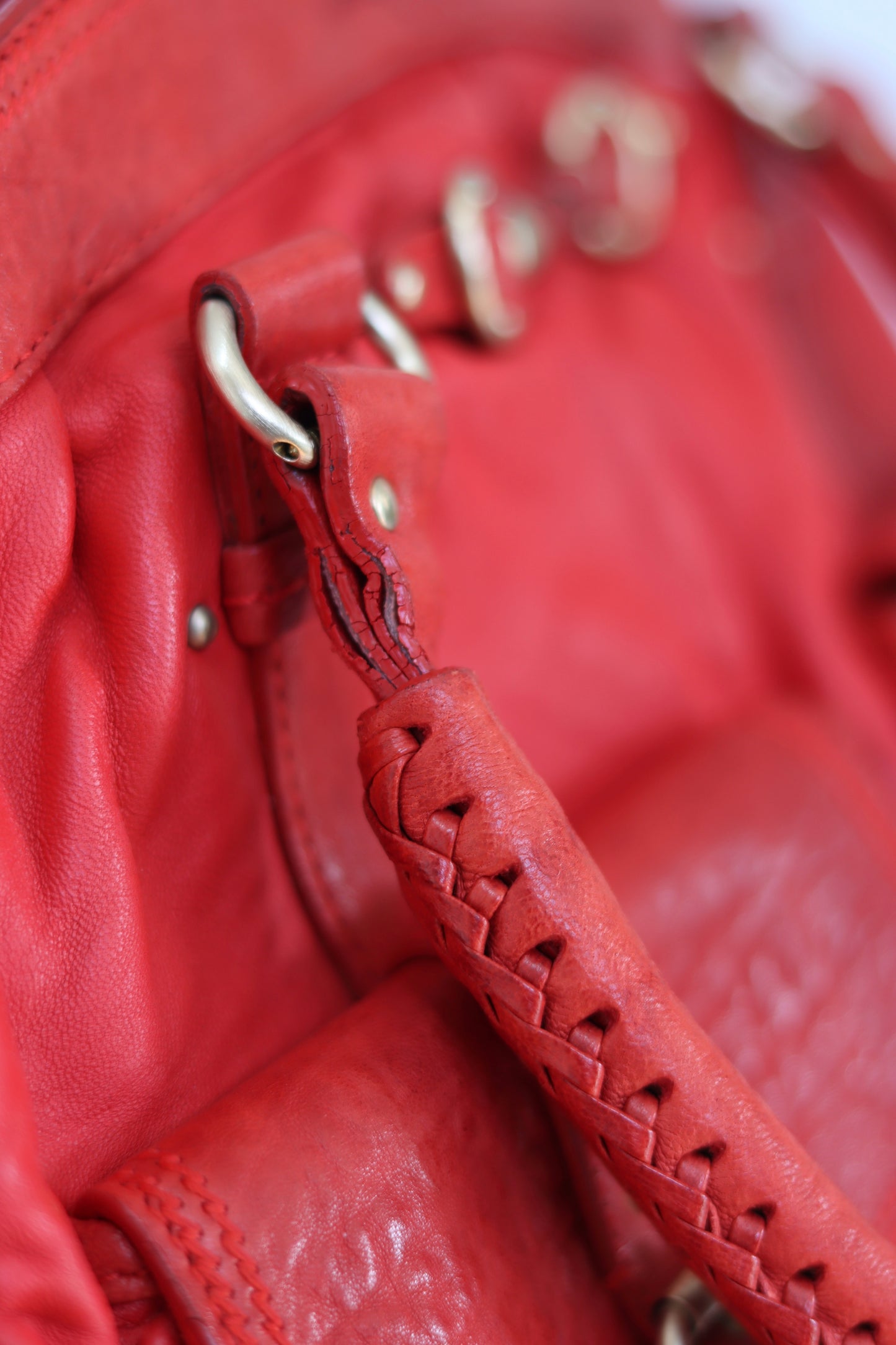 Dior Red Leather My Dior Everyday Bag