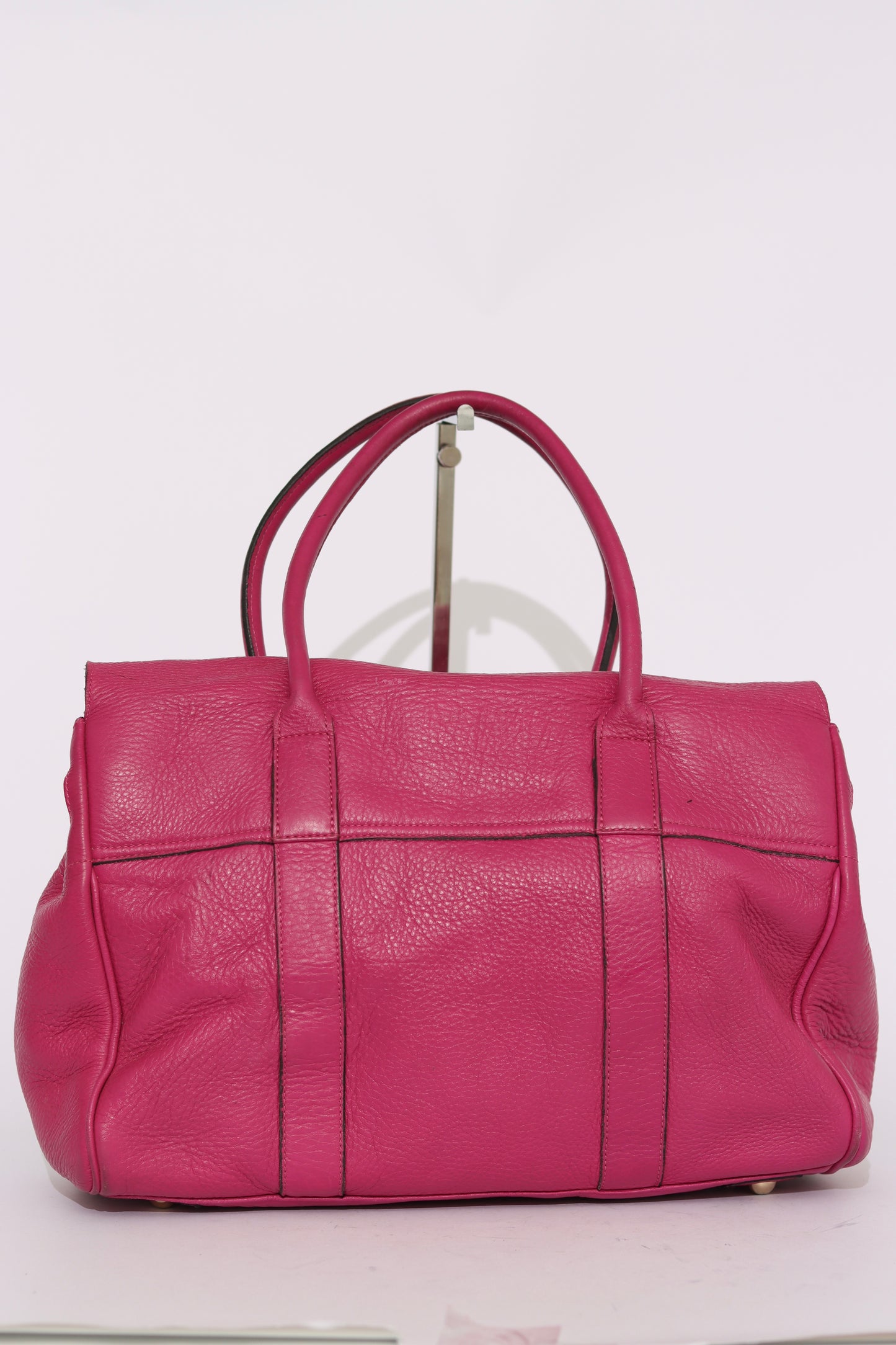 Mulberry Anthracite Pink Leather Bayswater