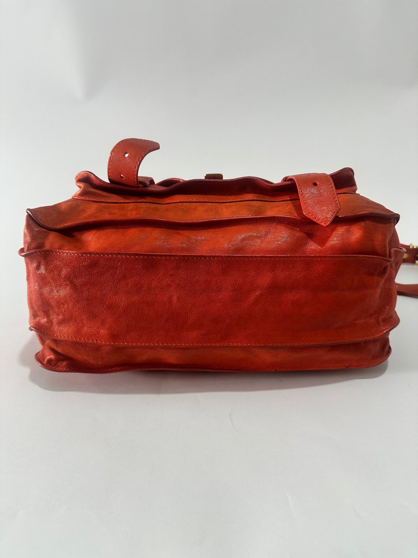 PROENZA SCHOULER Lambskin Medium PS1 Satchel Dove Red