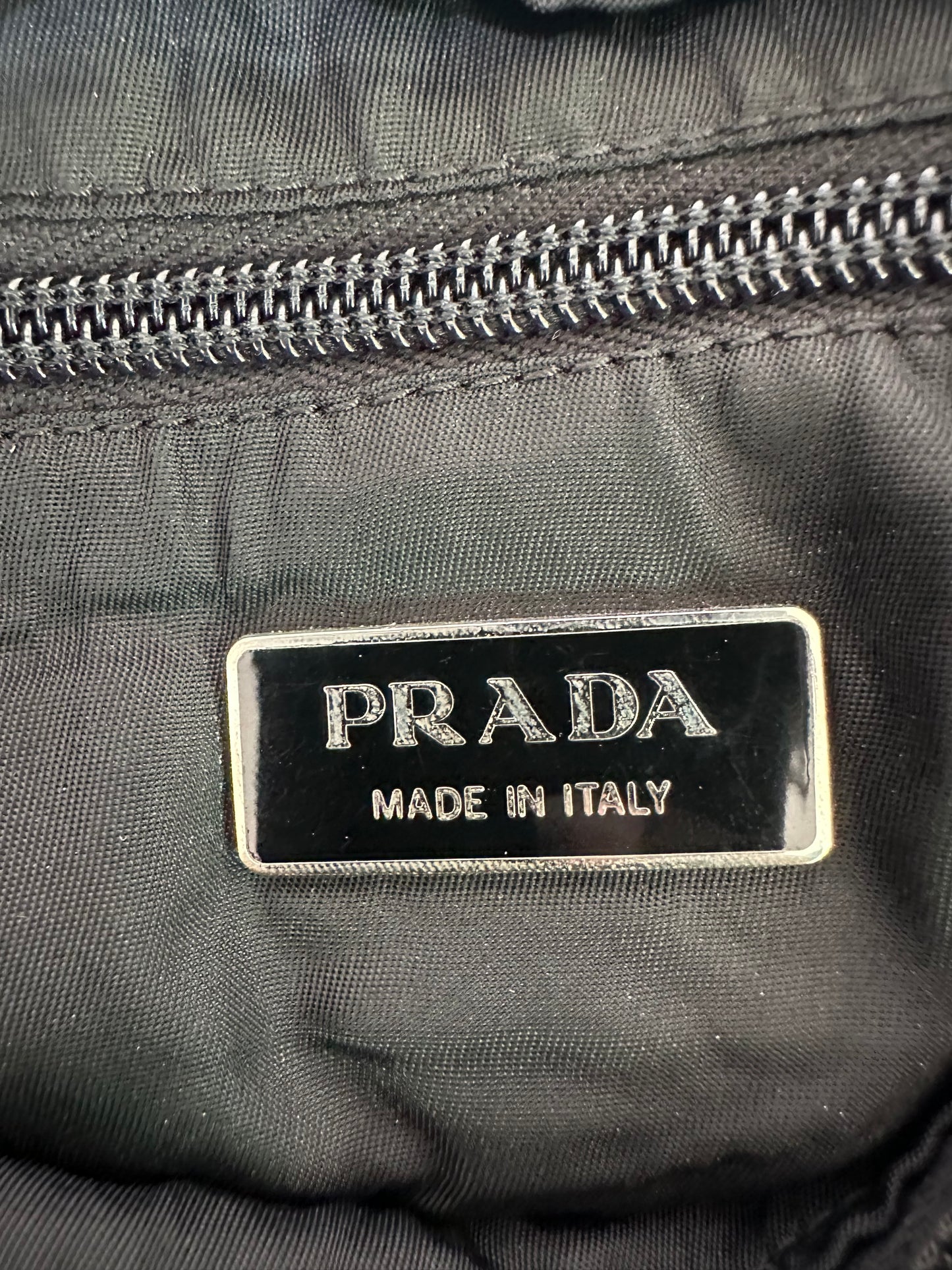PRADA Tessuto Nylon Crossbody Bag Black