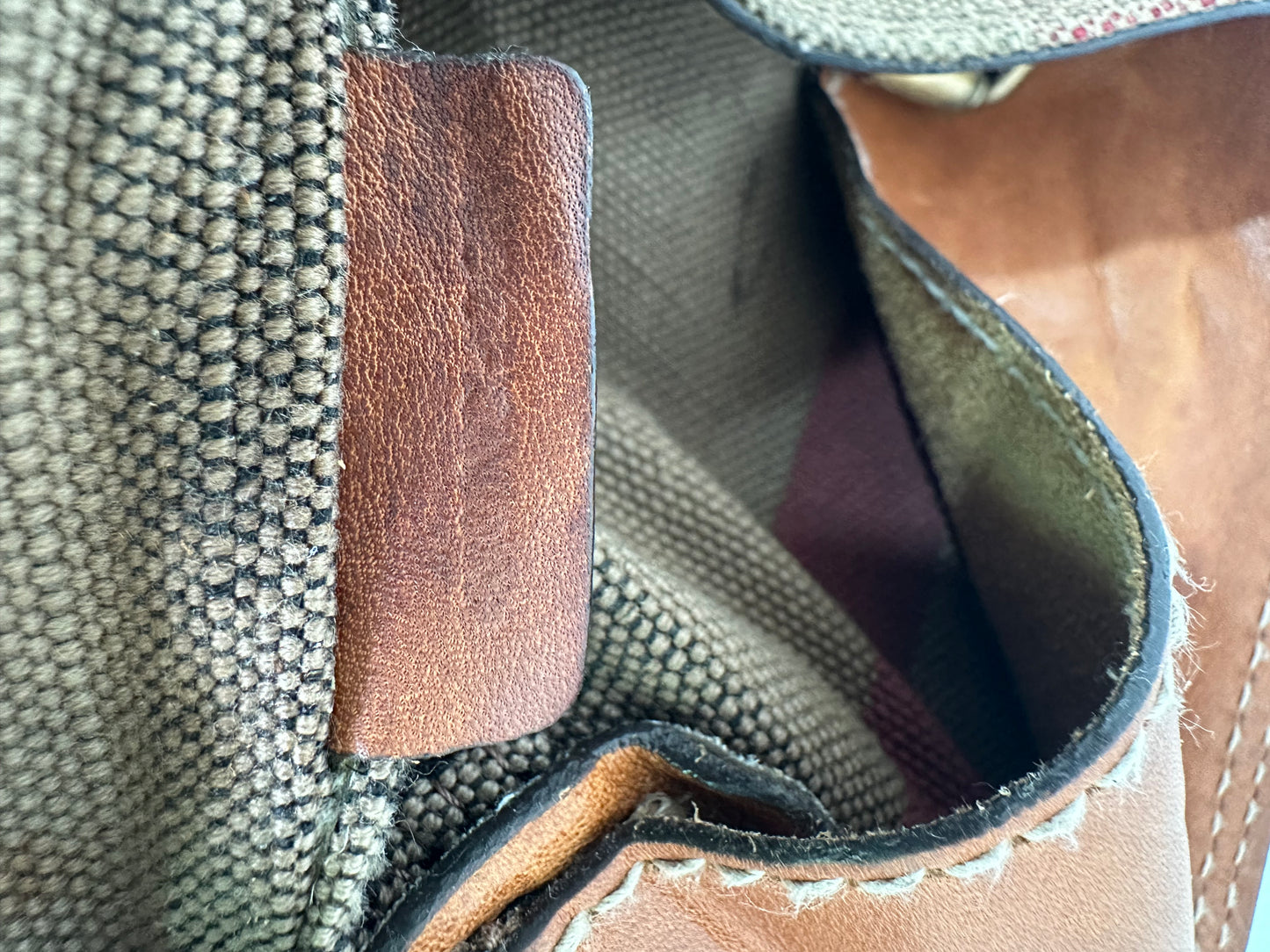 BURBERRY Canvas Mega Check Medium Ashby Hobo Saddle