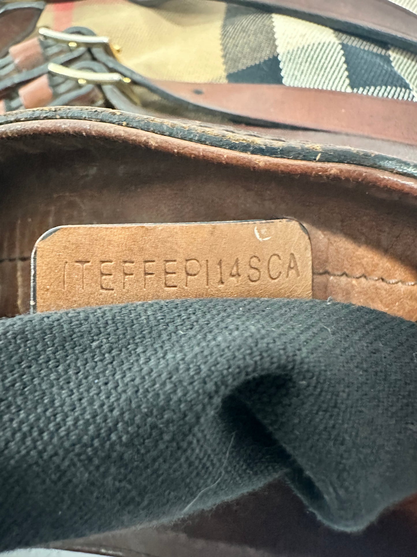 Burberry Brown House Check Canvas and Leather Dutton Hobo