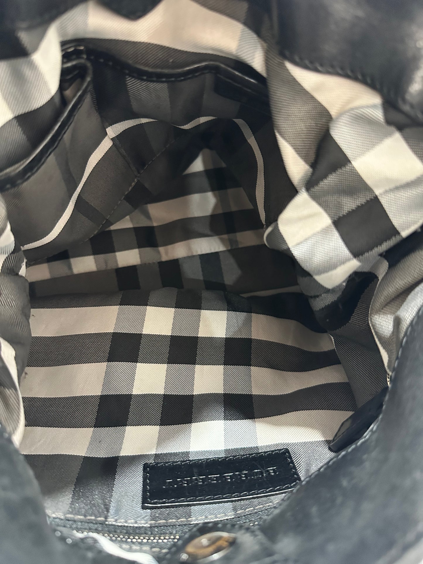 BURBERRY
Prorsum Calfskin Studded Shoulder Bag Black