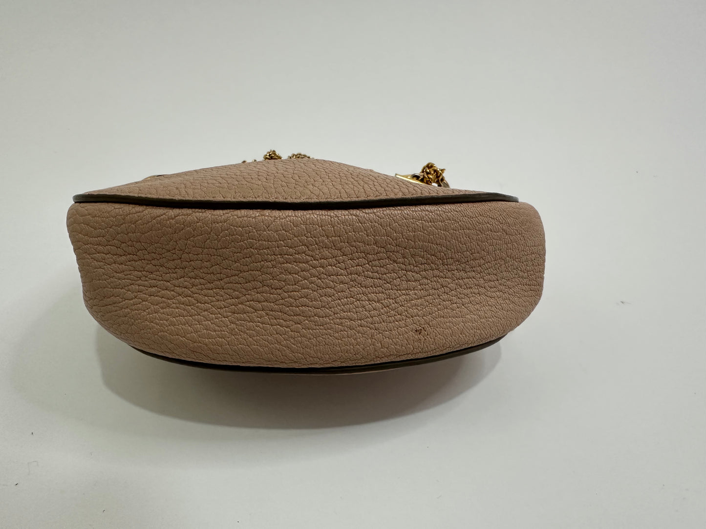 CHLOE
Grained Lambskin Mini Drew Shoulder Bag Cement Pink