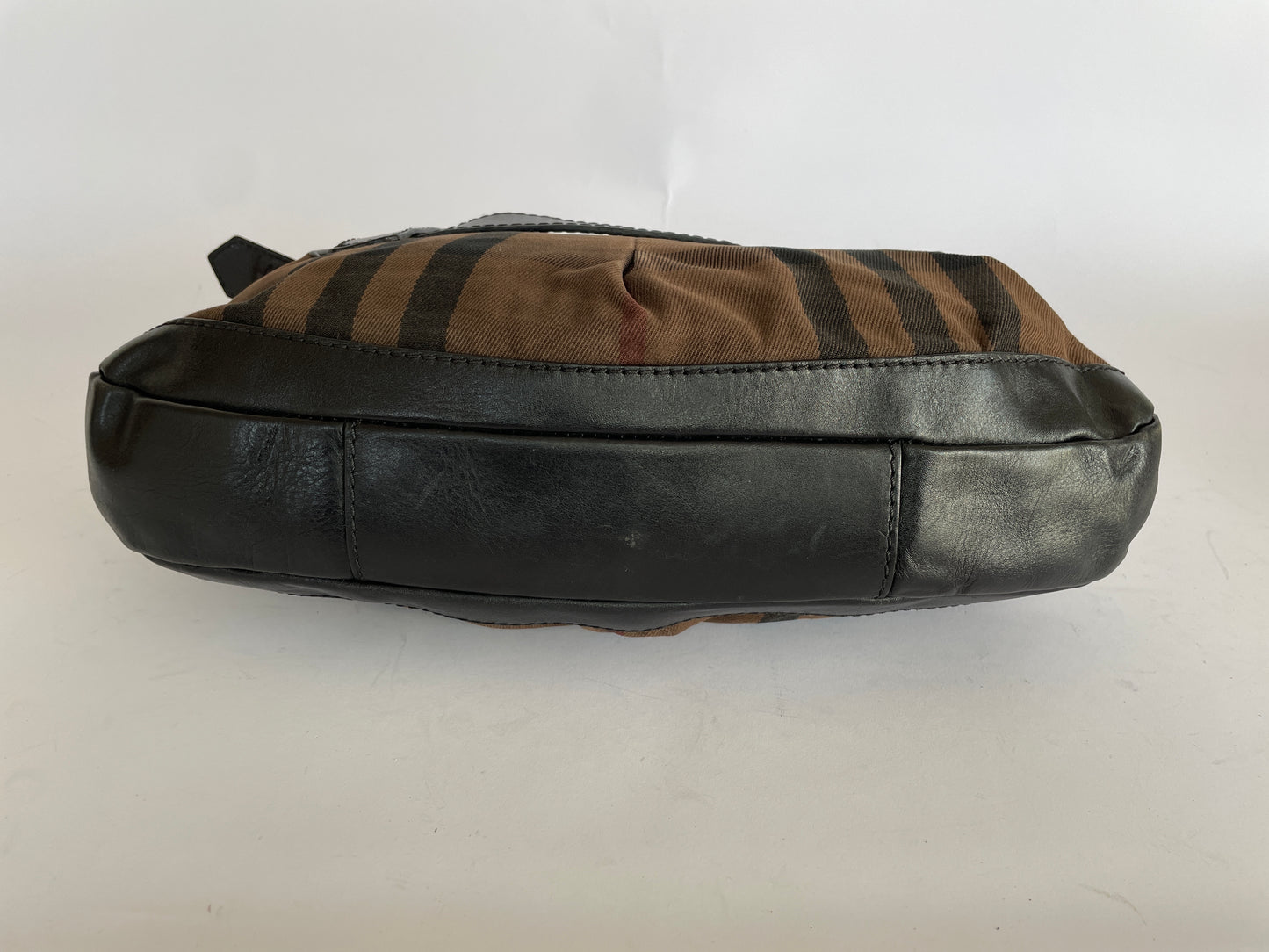 Burberry Brown/Black House Check Canvas and Leather Shoulder Bag
