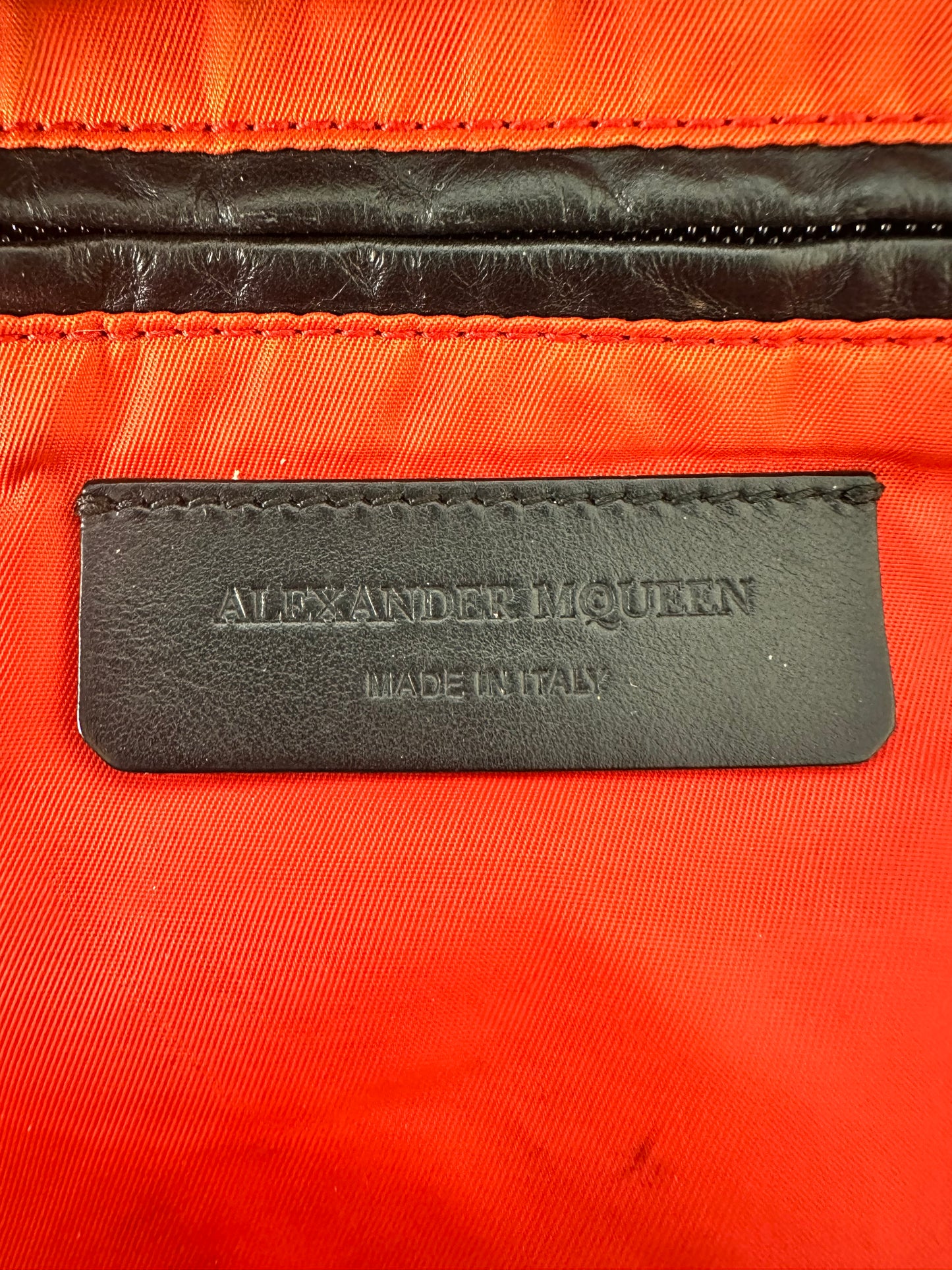 ALEXANDER MCQUEEN RIB CAGE LEATHER BACKPACK