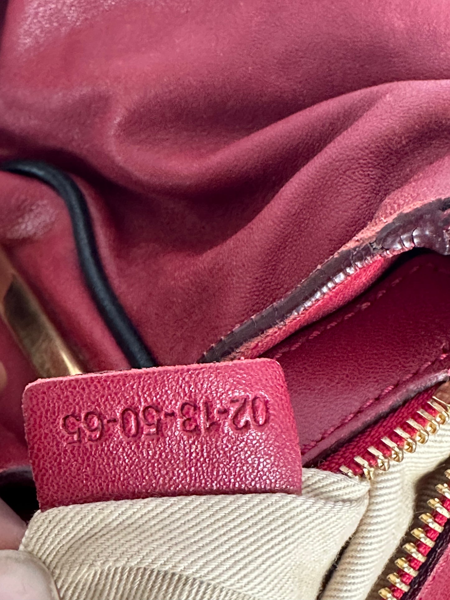 CHLOE Calfskin Small Ethel Satchel Burgundy