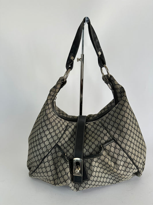 VINTAGE CELINE Macadam Shoulder Bag