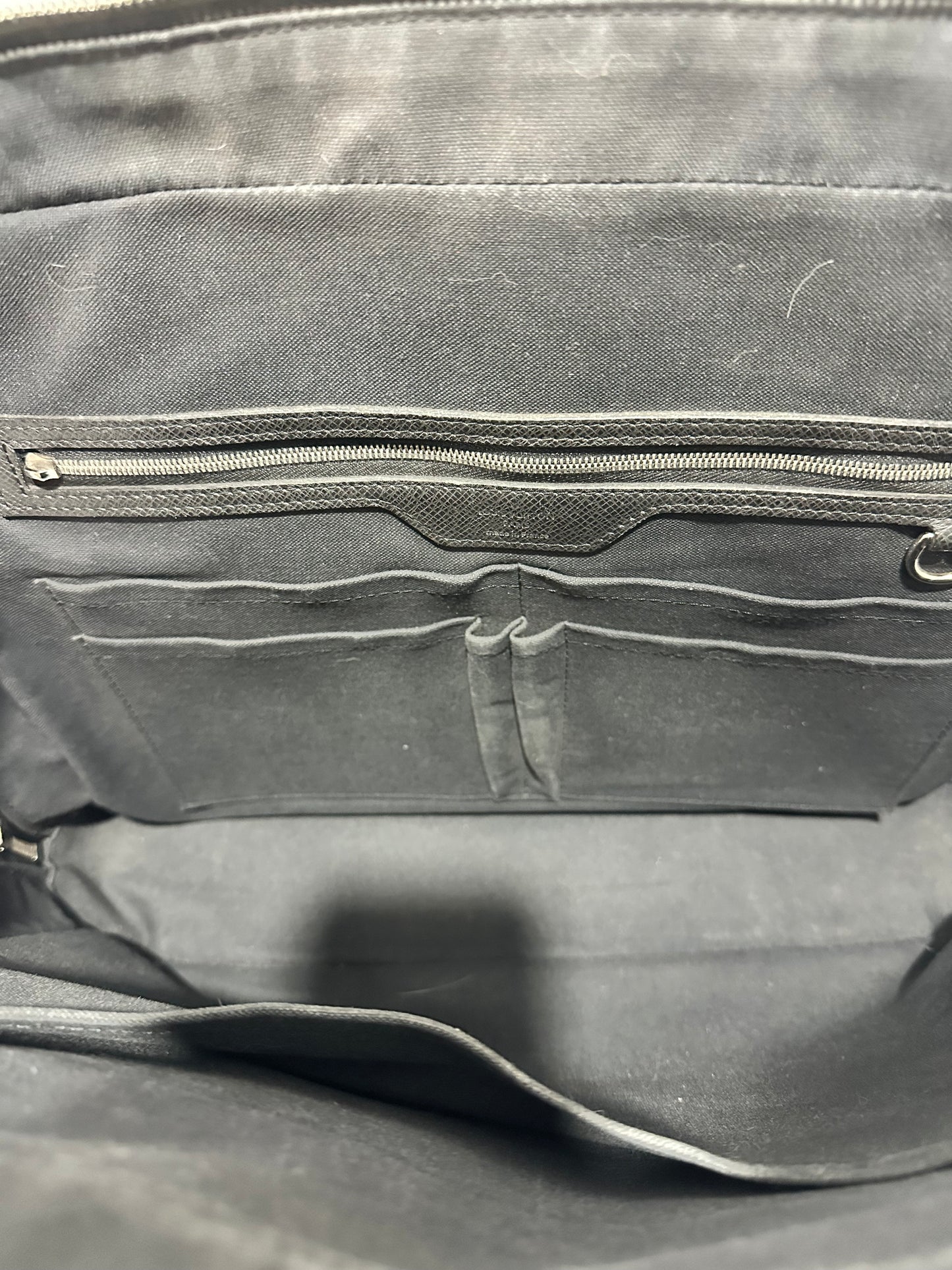 Louis Vuitton Black Taiga Leather Neo Igor Briefcase