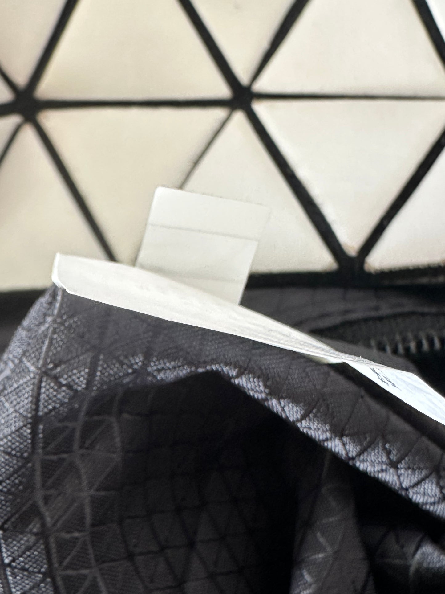 Bao Bao Issey Miyake White Hexagon Backpack