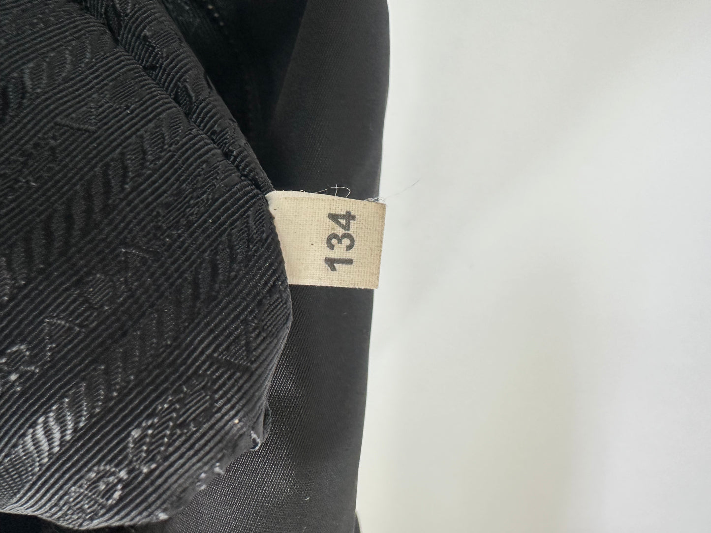 PRADA Tessuto Nylon Saffiano Logo Messenger Bag Black