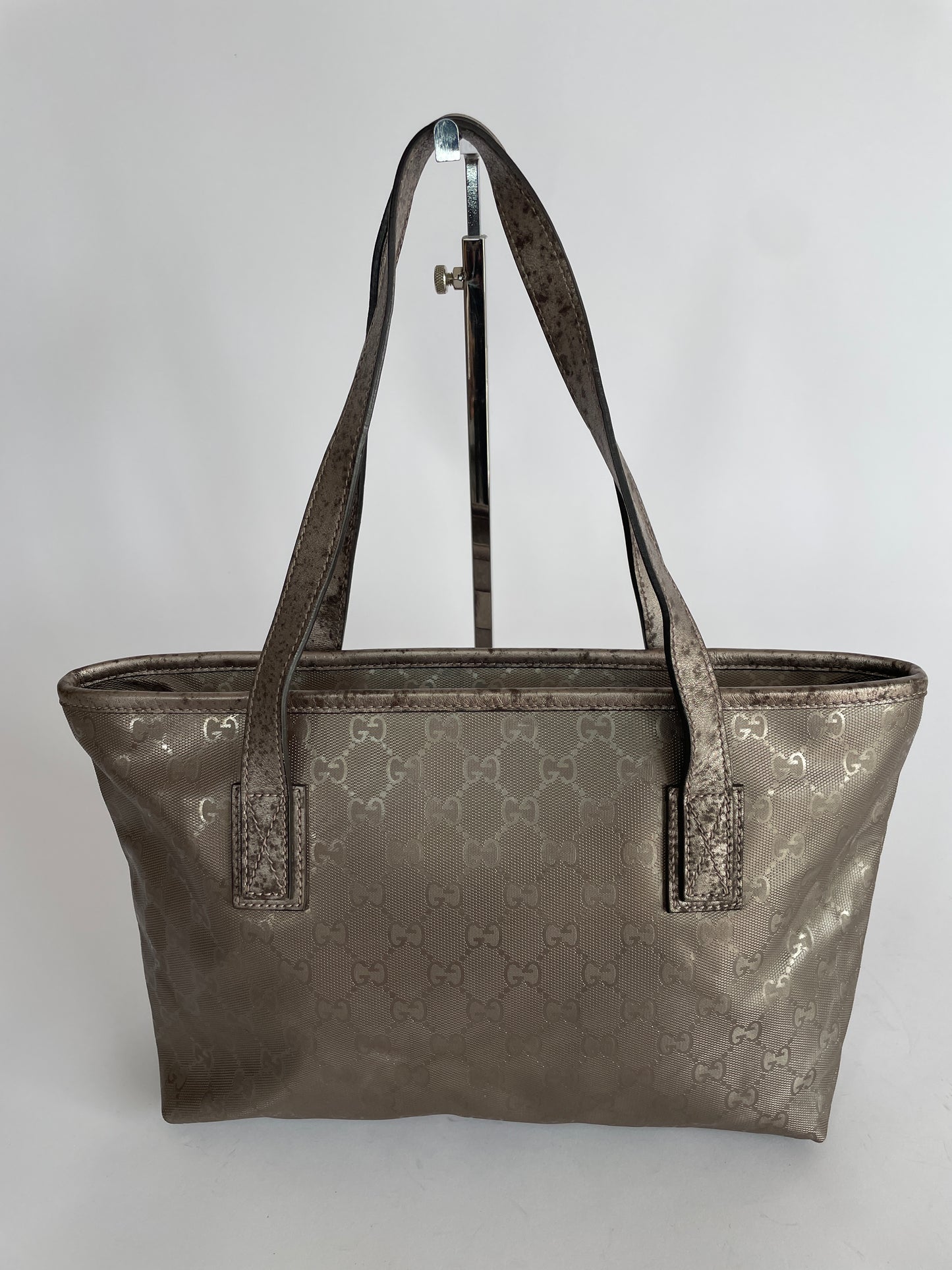 Gucci Metallic Imprime GG Tote Mini