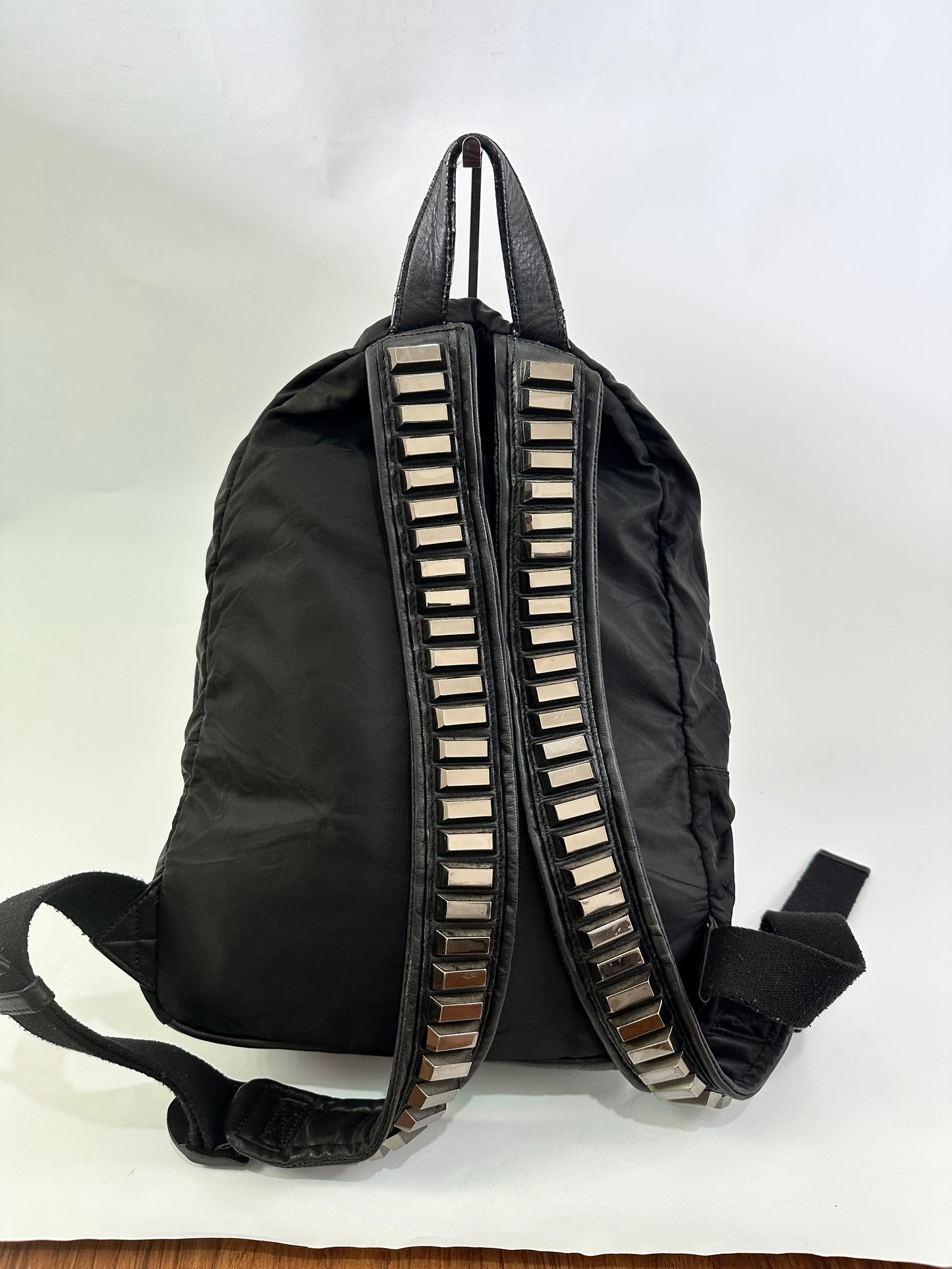 GIVENCHY
Nylon Calfskin Studded Backpack Black