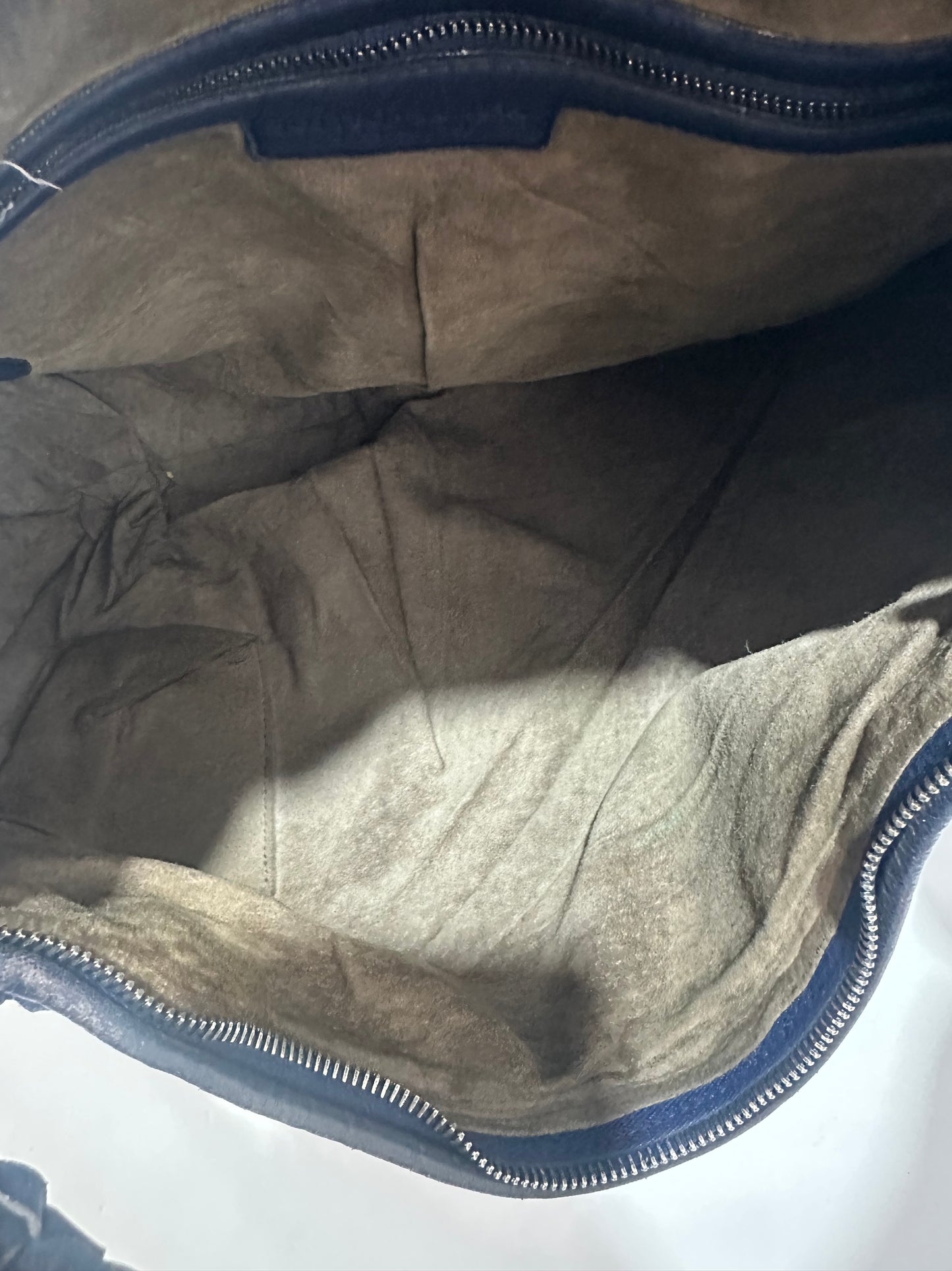 Bottega Veneta Blue Intrecciato Leather medium Veneta Hobo
